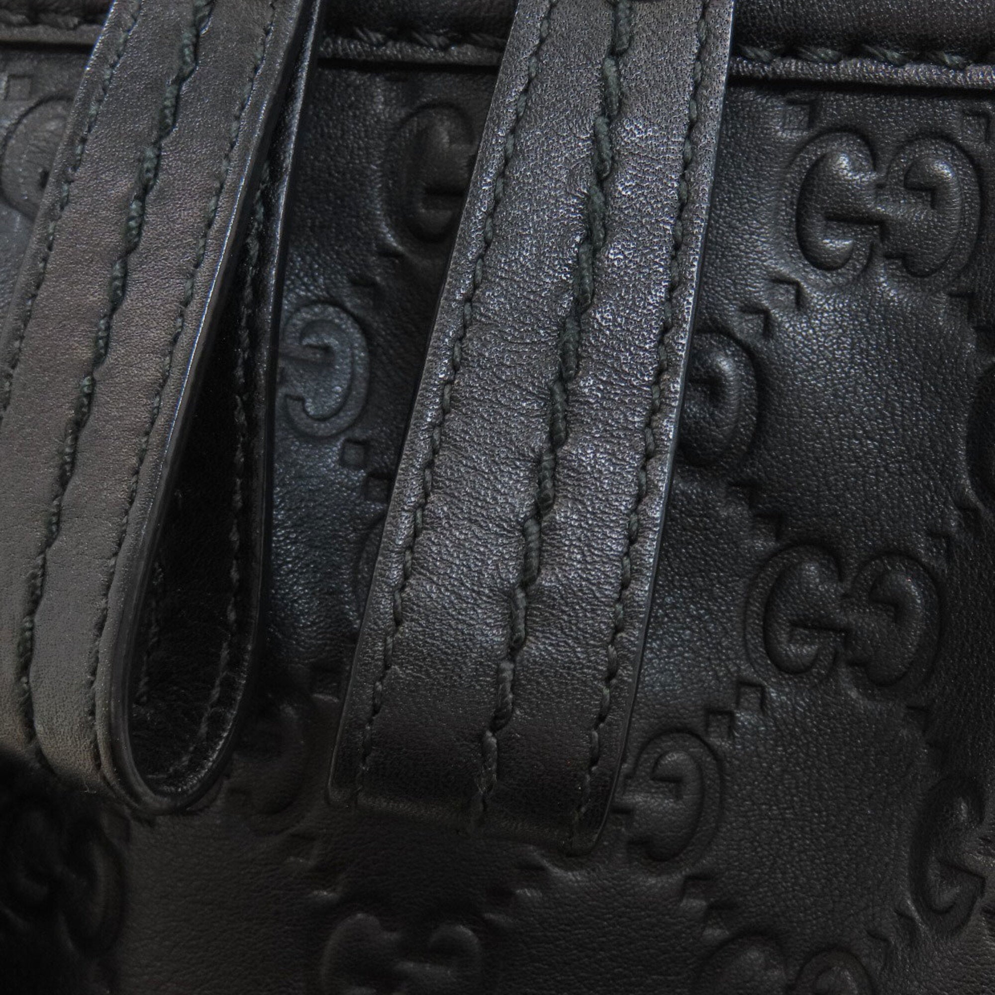 Gucci Sukey Black Leather Tote Bag (Pre-Owned)