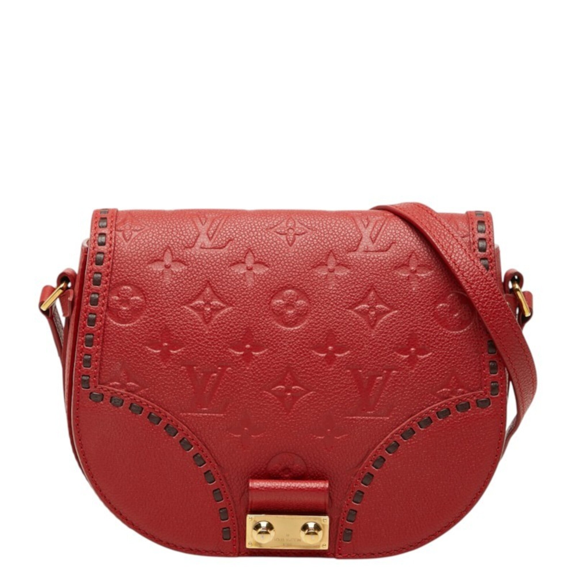 Louis Vuitton Cerise Monogram Red Color Leather Shoulder Bag (Pre-Owned)