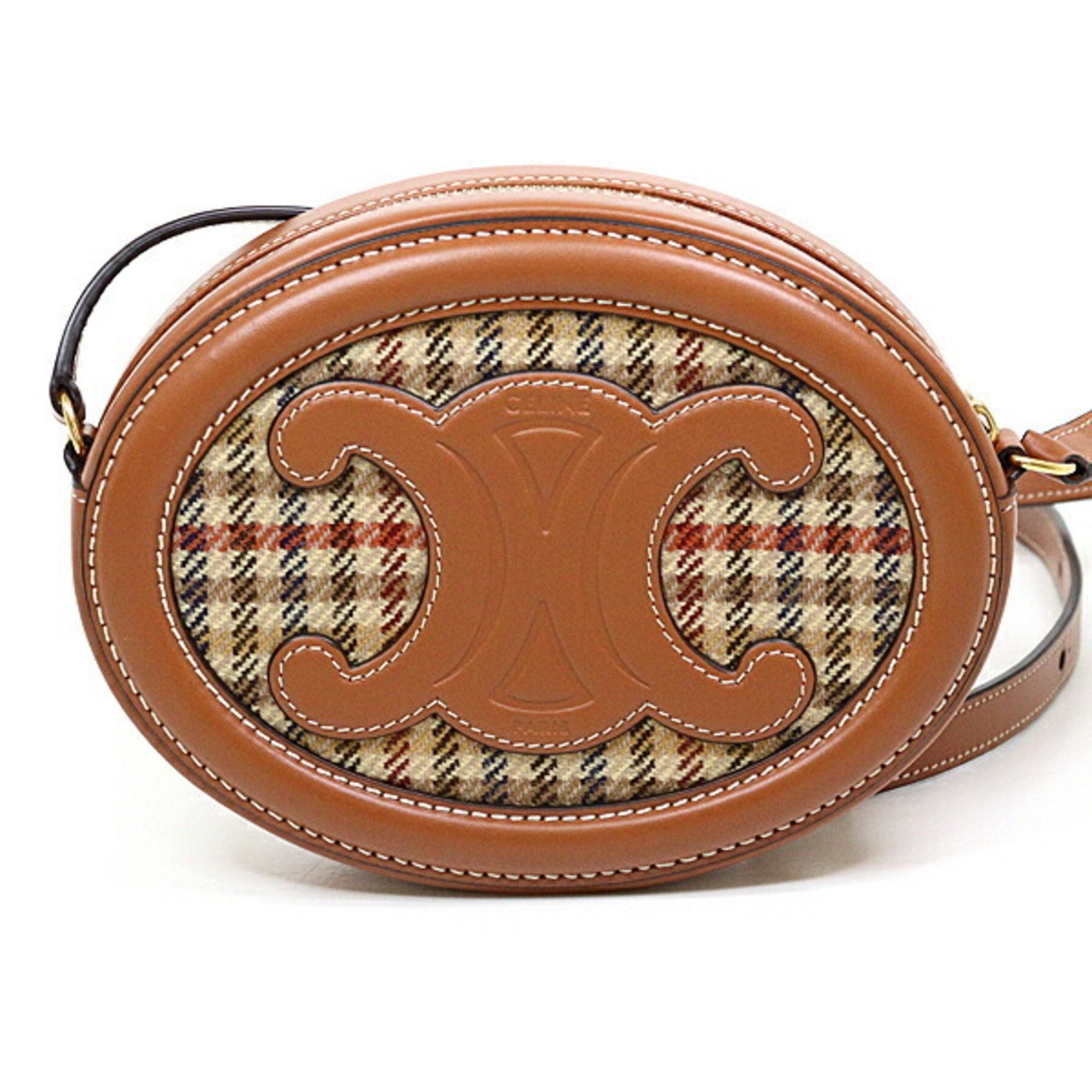 Celine Brown Leather Shoulder Bag (Pre-Owned)