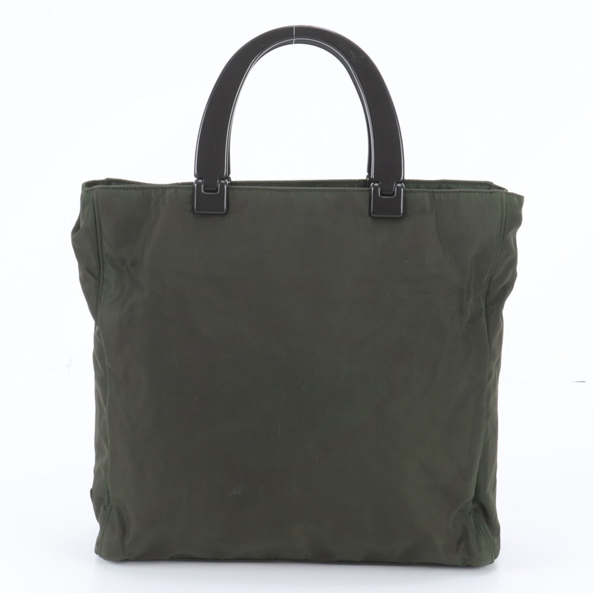 Prada Black Green Khaki Handbag Shoulder Bag Tote Bag (Pre-Owned)