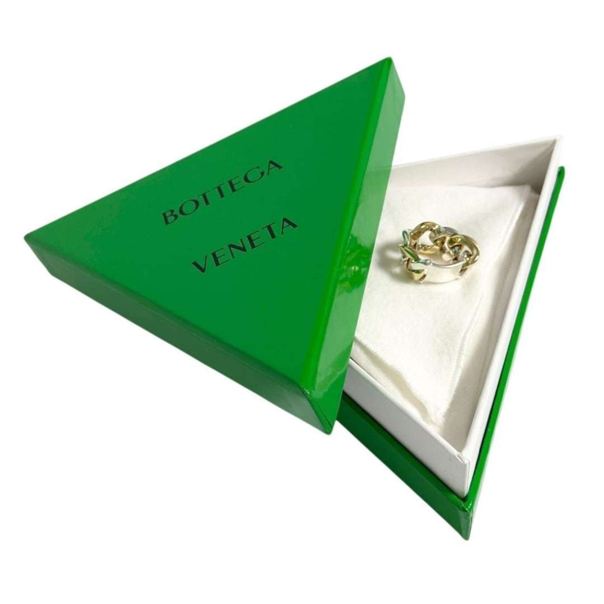 Bottega Veneta Silver 925 Band Ring (Pre-Owned)