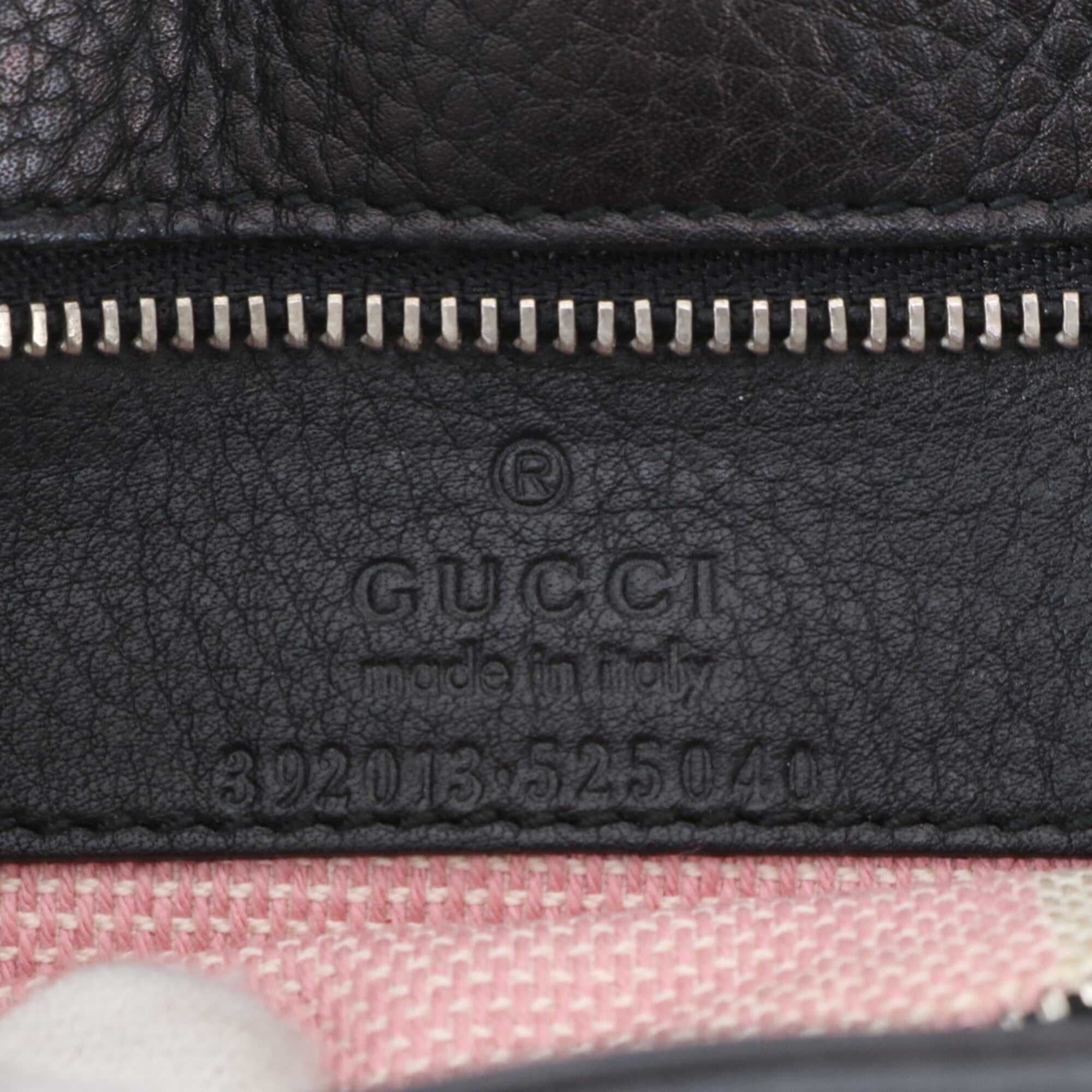Gucci Black Leather Shoulder Bag Tote Bag (Pre-Owned)