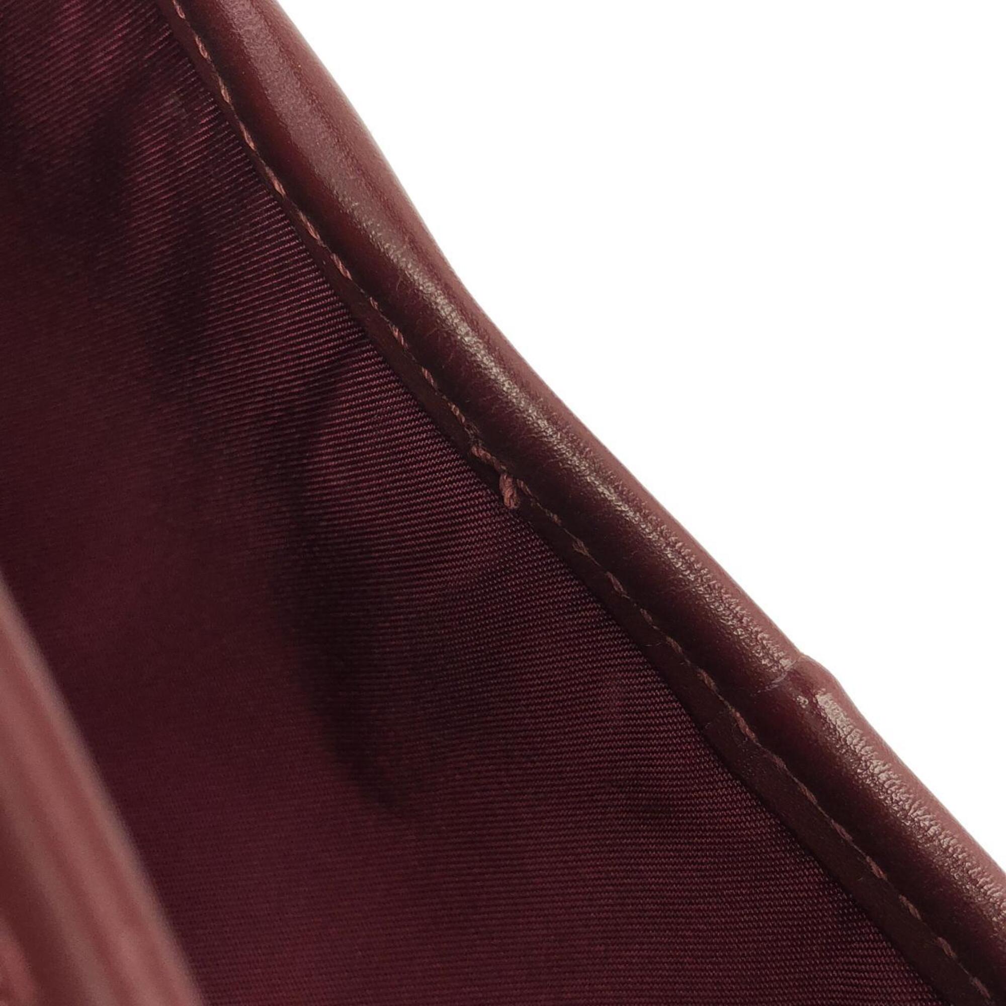 Christian Dior Bordeaux Canvas Shoulder Bag (Pre-Owned)