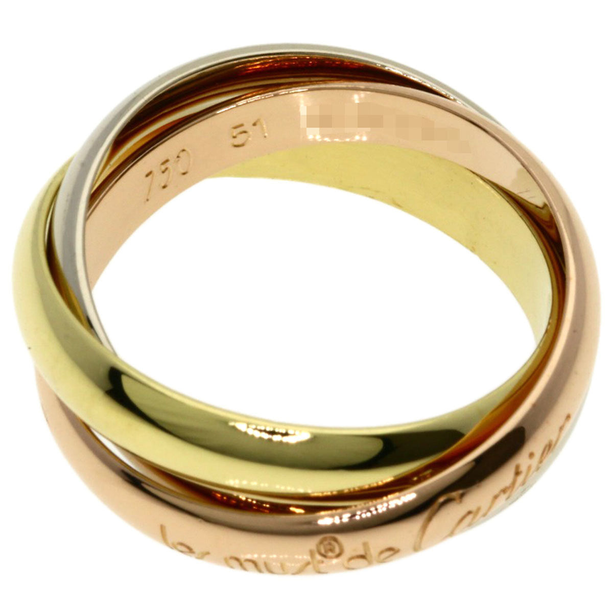Cartier Yellow Gold (18K) Pink Gold (18K) White Gold (18K) Band Ring (Pre-Owned)