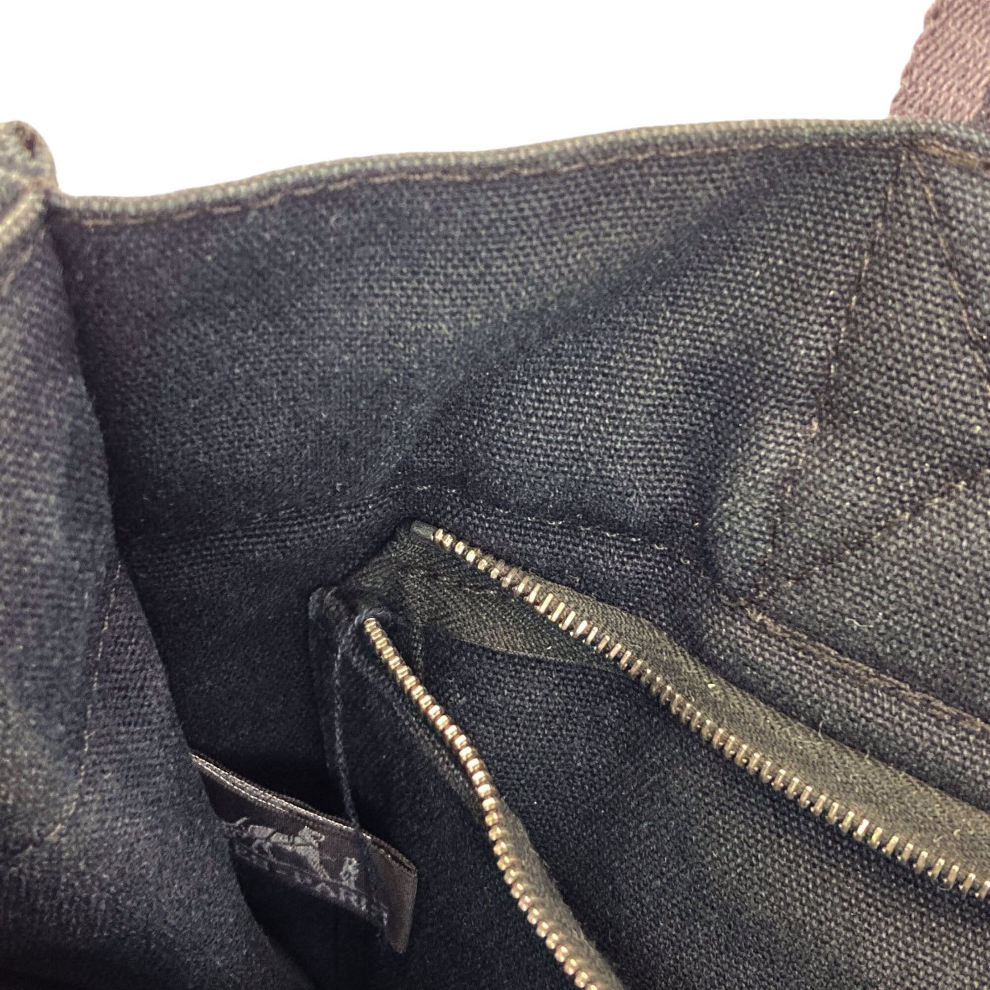 Hermes Black Canvas Tote Bag (Pre-Owned)