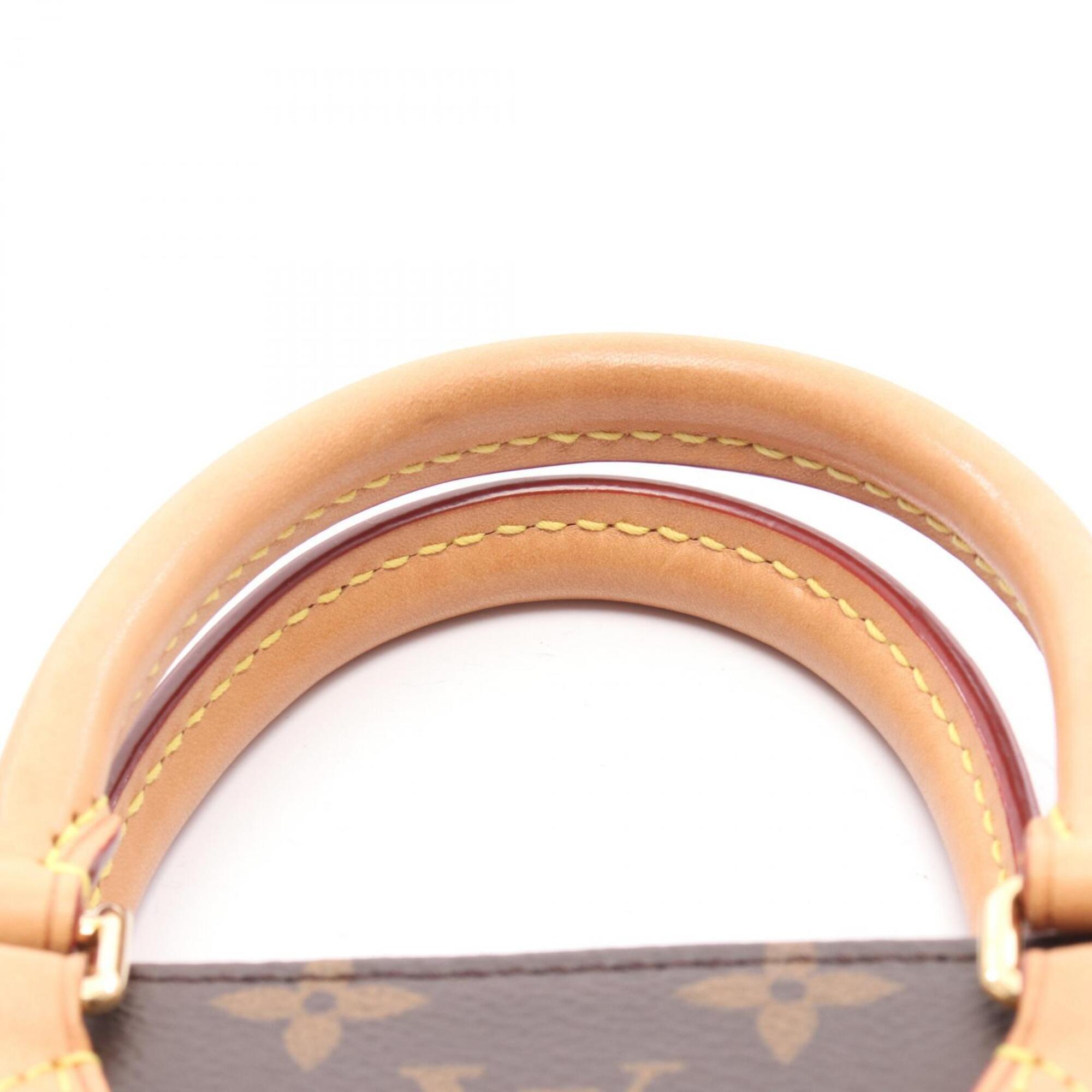 Louis Vuitton Brown Coated Canvas Pvc Monogram Leather Handbag (Pre-Owned)
