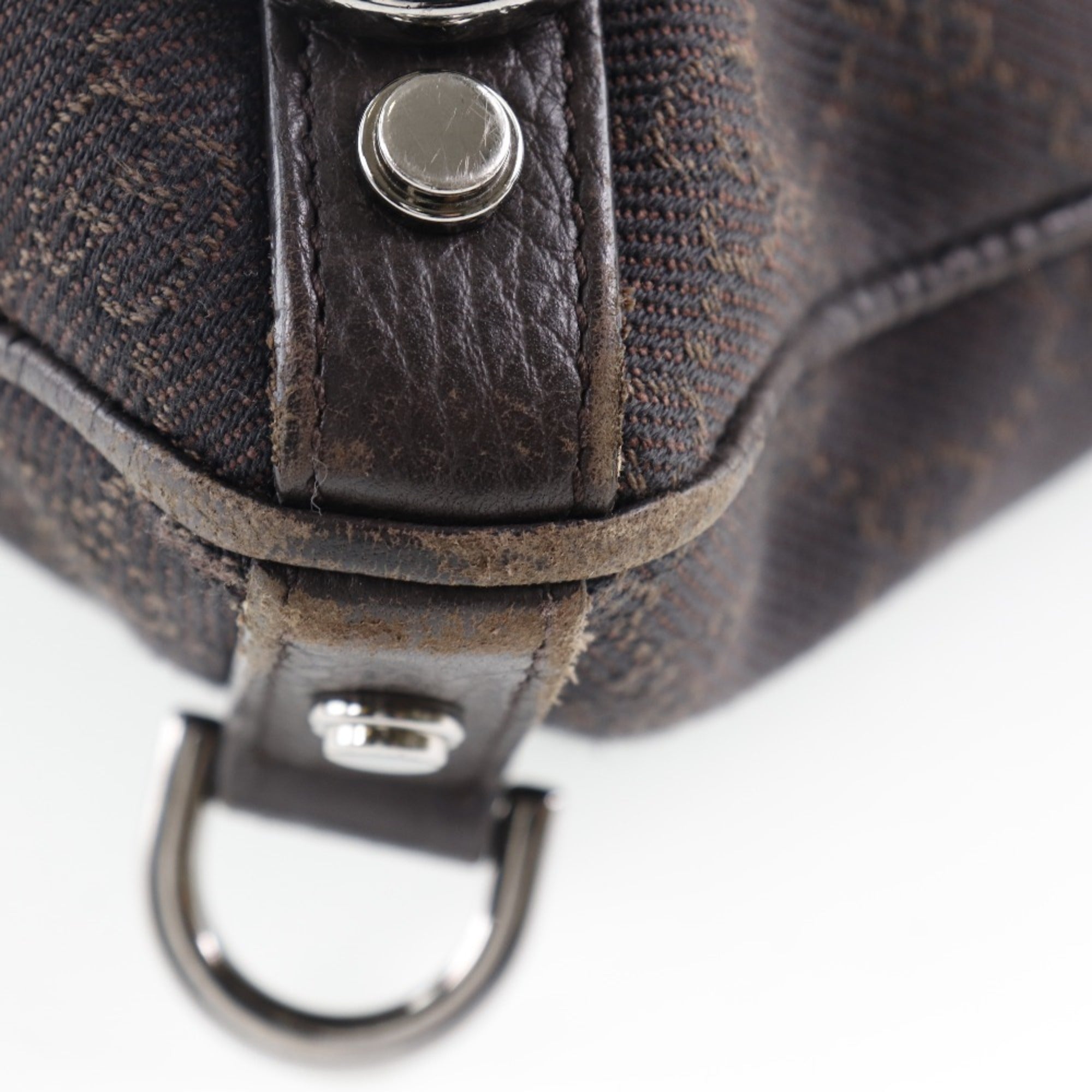 Gucci Abbey Brown Gg Canvas Shoulder Bag (Pre-Owned)