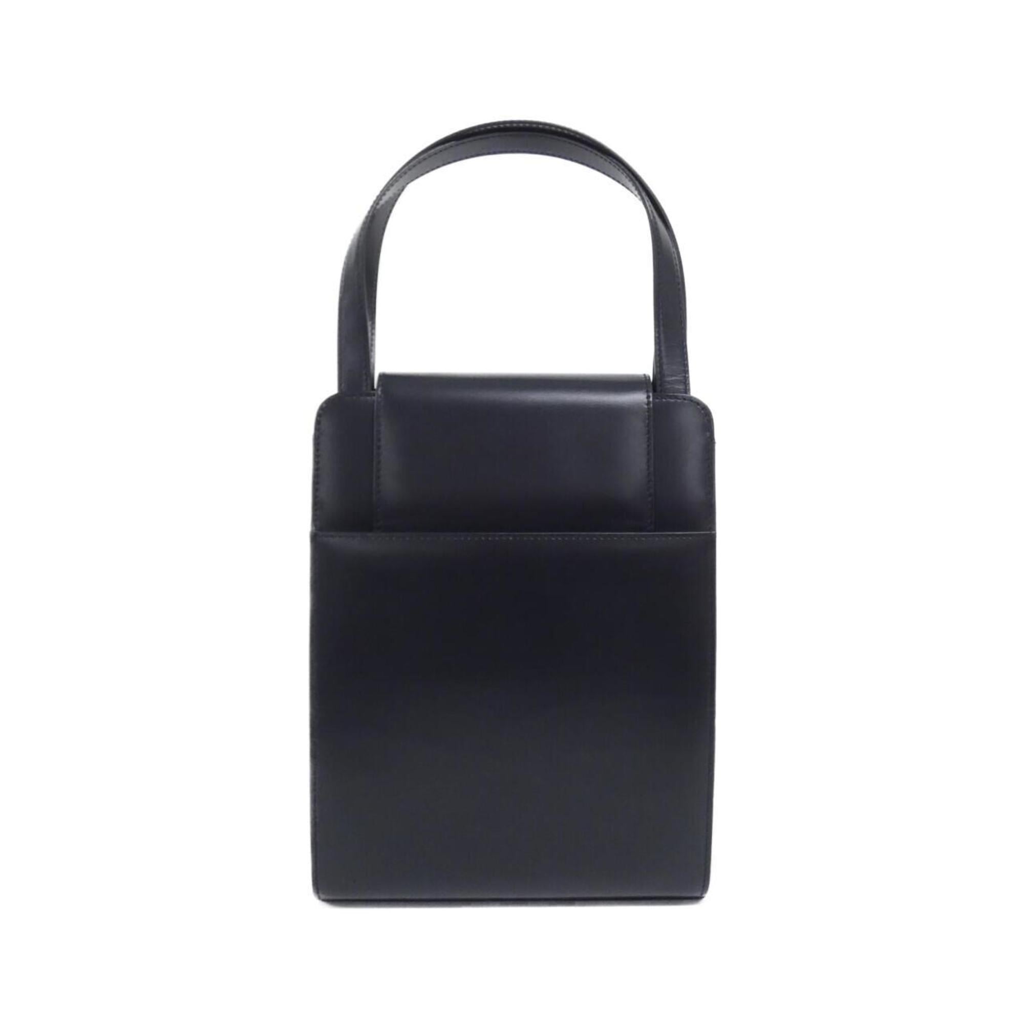 Cartier Navy Leather Handbag (Pre-Owned)