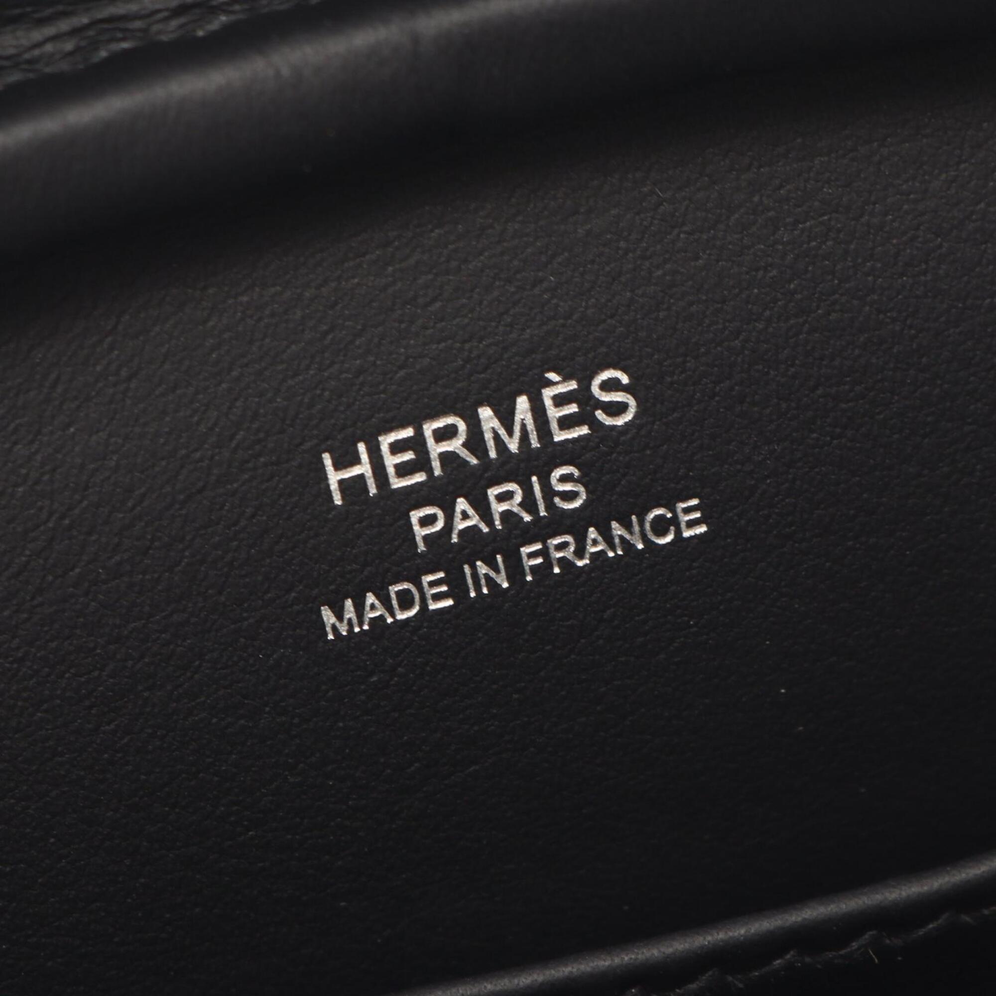 Hermes Black Leather Shoulder Bag (Pre-Owned)