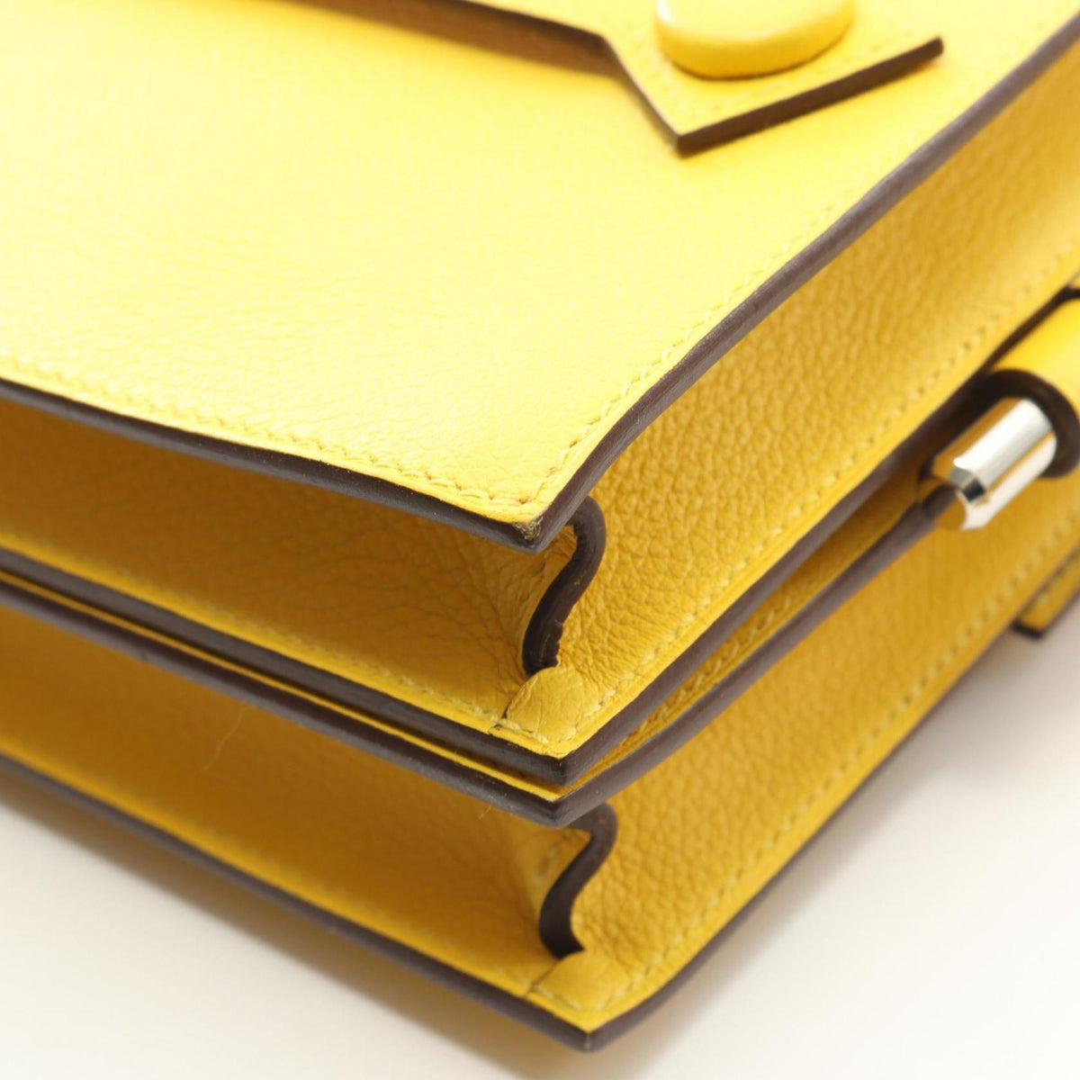 Hermes Yellow Leather Shoulder Bag (Pre-Owned)