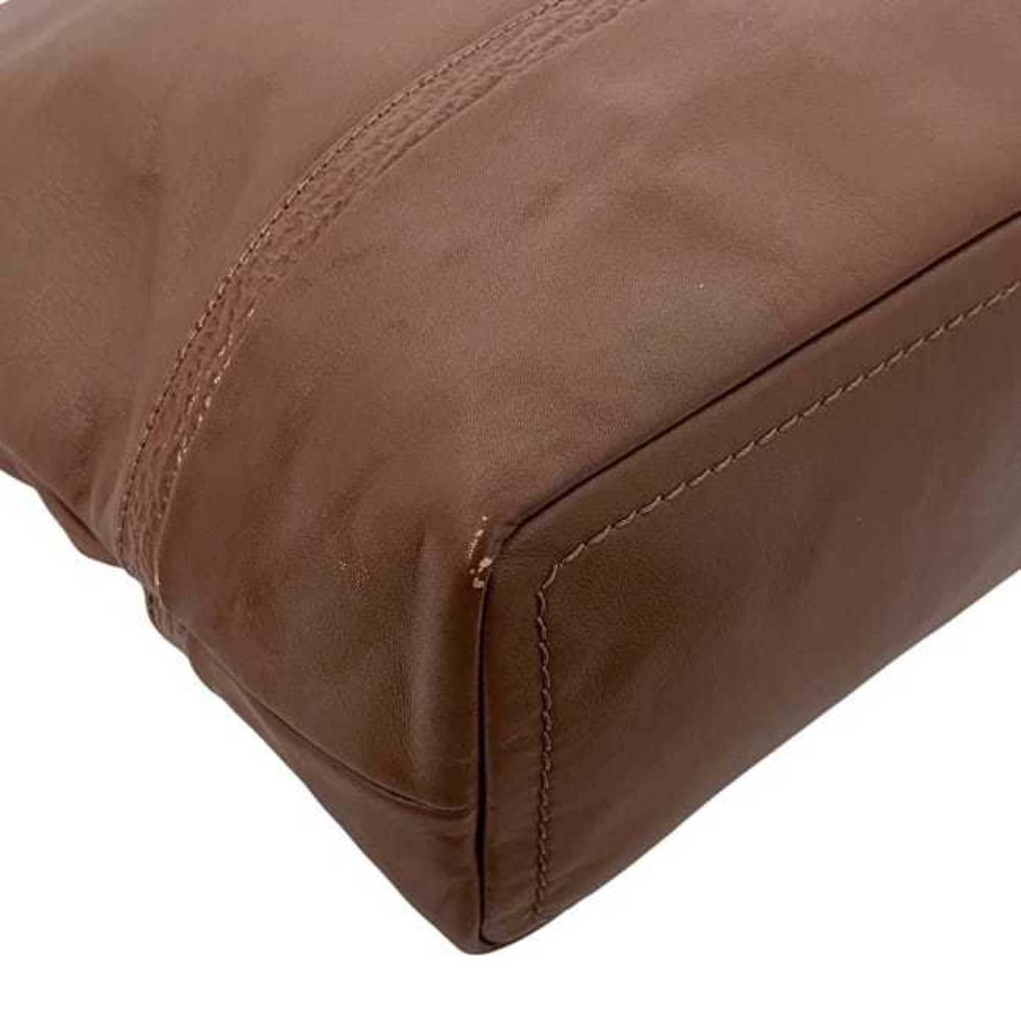 Bally Brown Leather Tote Bag (Pre-Owned)