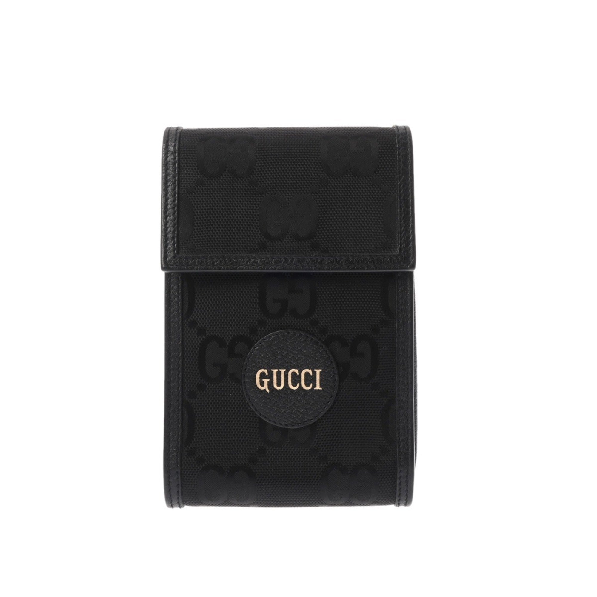 Gucci Black Leather Nylon Shoulder Bag (Pre-Owned)