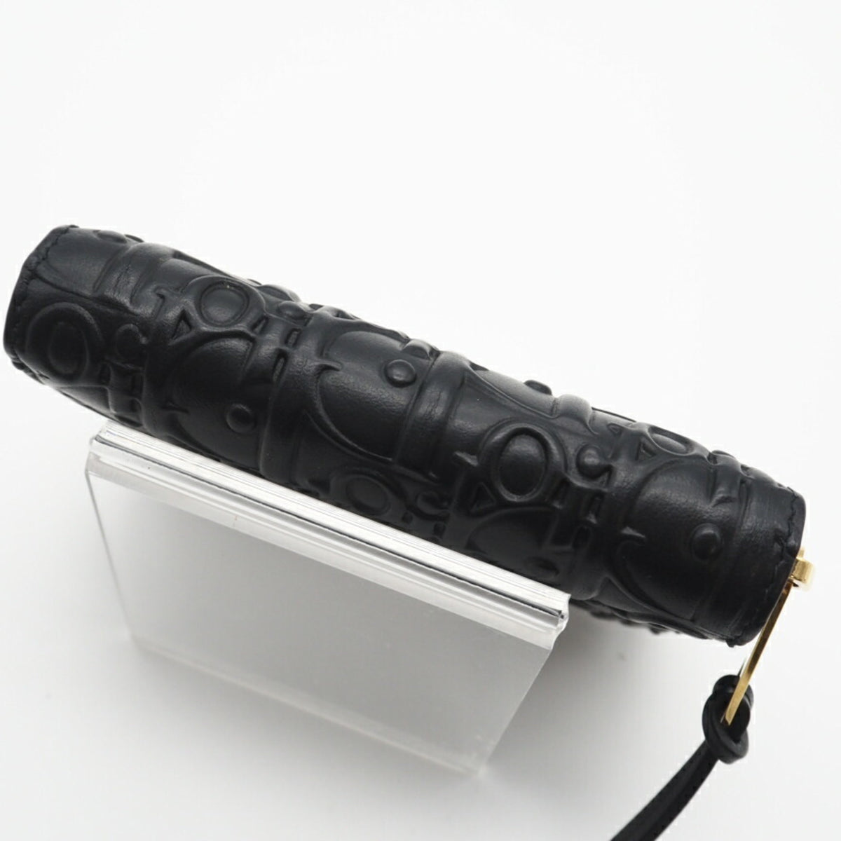 Christian Dior Black Leather Coin Purse/Coin Case (Pre-Owned)