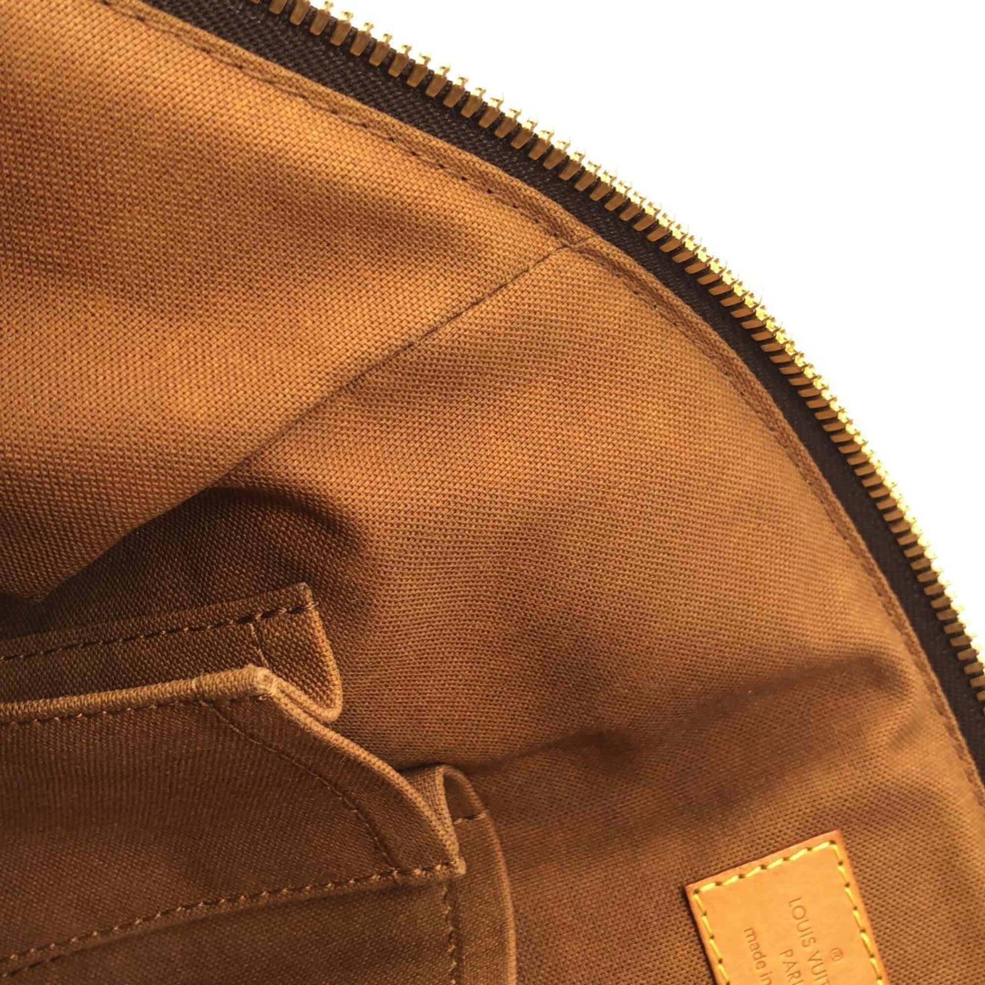 Louis Vuitton Marron Coated Canvas Shoulder Bag (Pre-Owned)