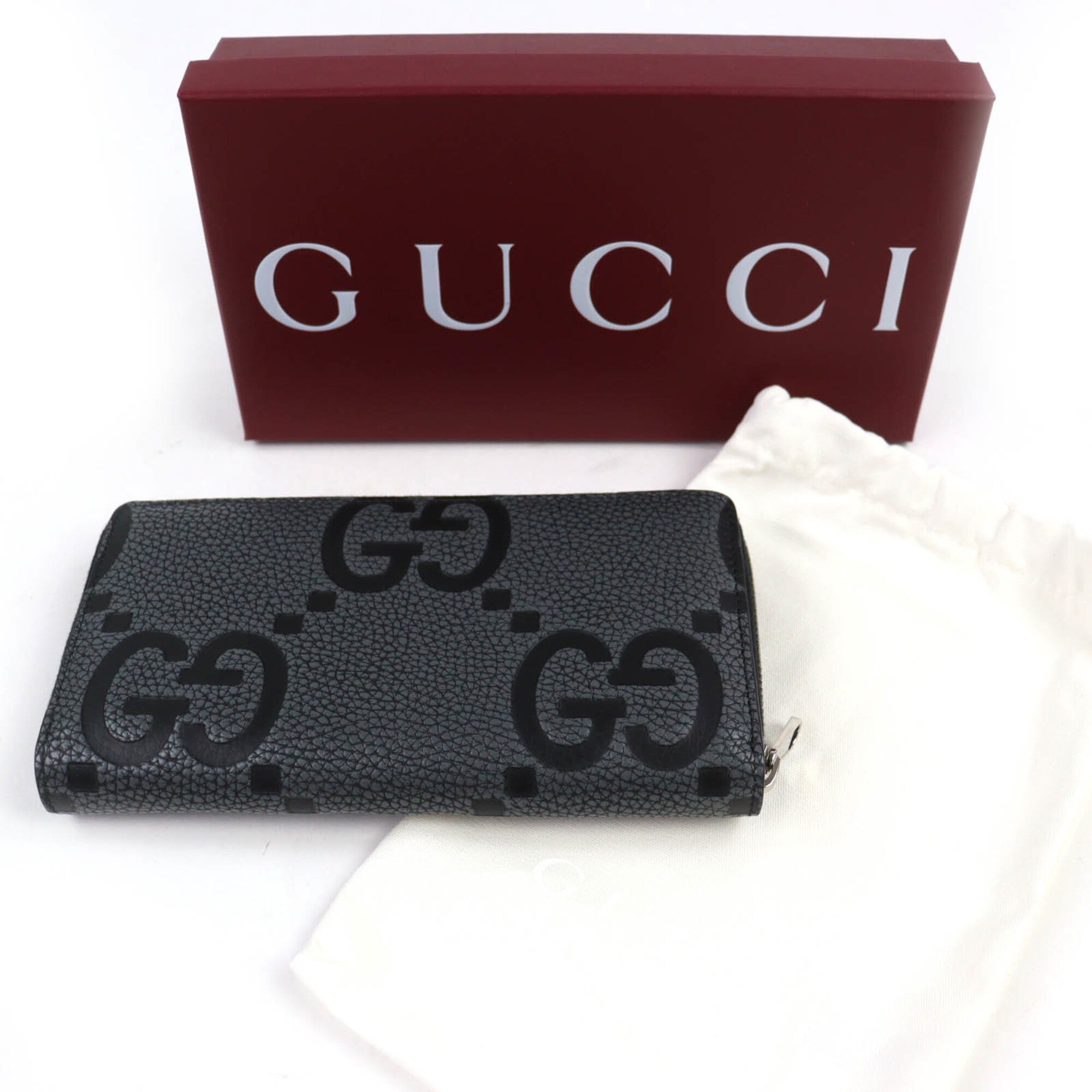 Gucci Black Gray Leather (Pre-Owned)
