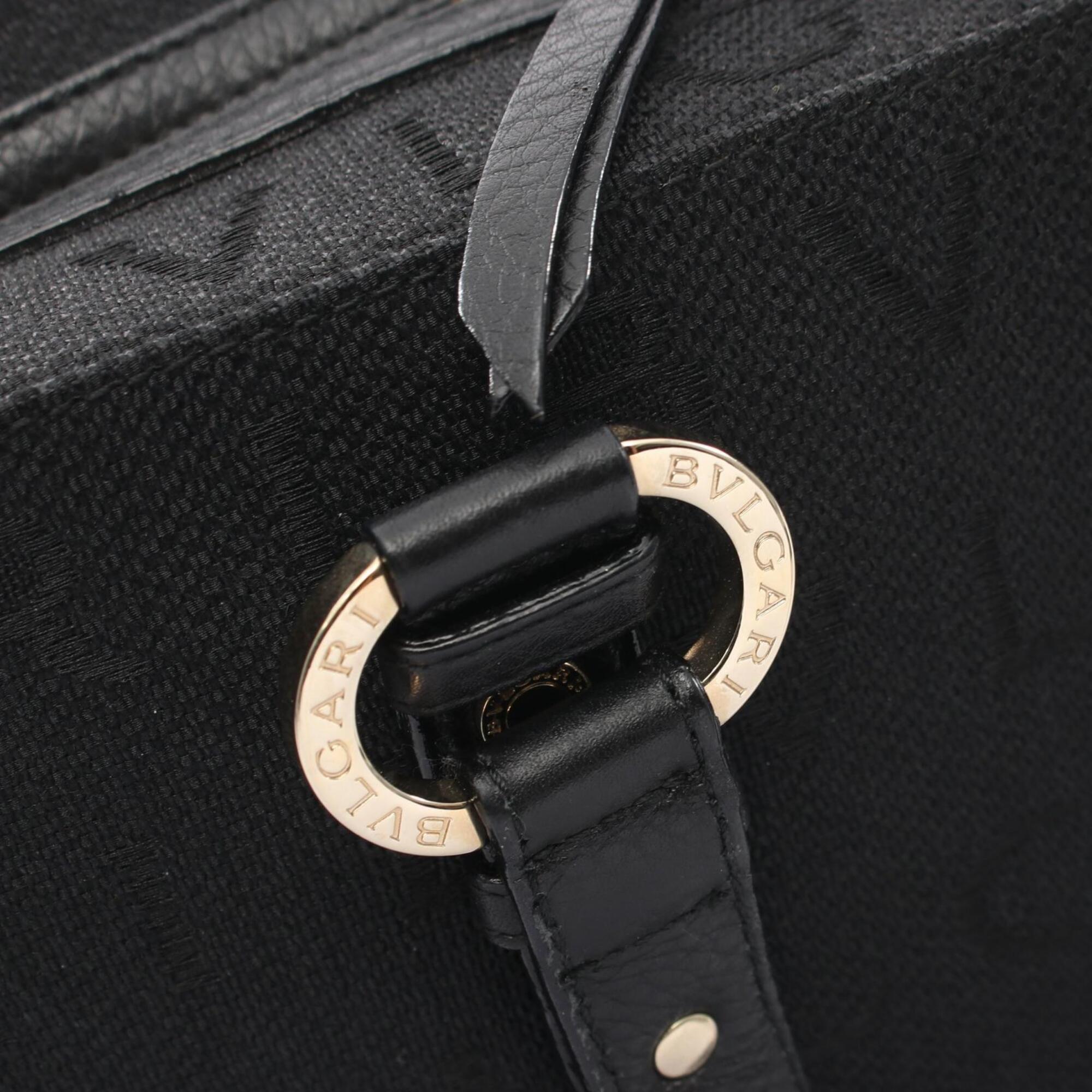 Bvlgari Black Canvas Handbag (Pre-Owned)