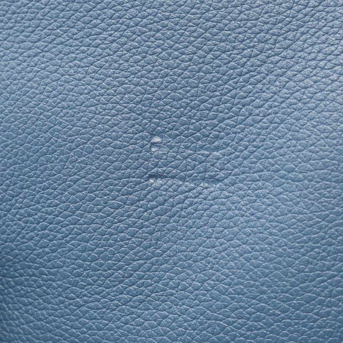 Hermes Blue Leather Handbag Shoulder Bag (Pre-Owned)