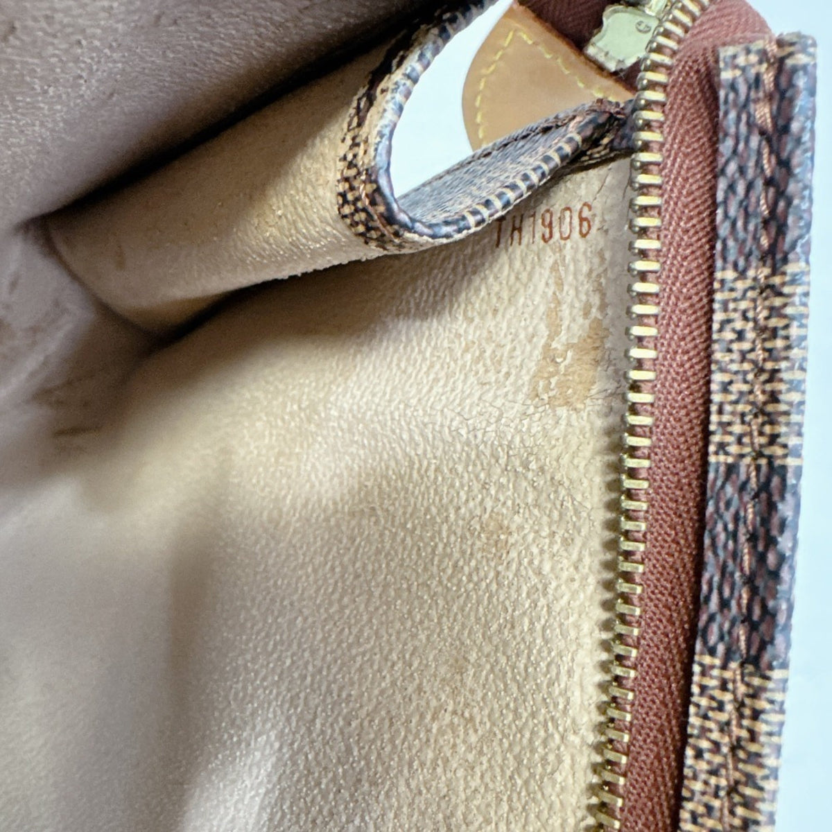 Louis Vuitton Brown Pvc Coated Canvas Clutch Bag Pouch Wash Bag (Pre-Owned)
