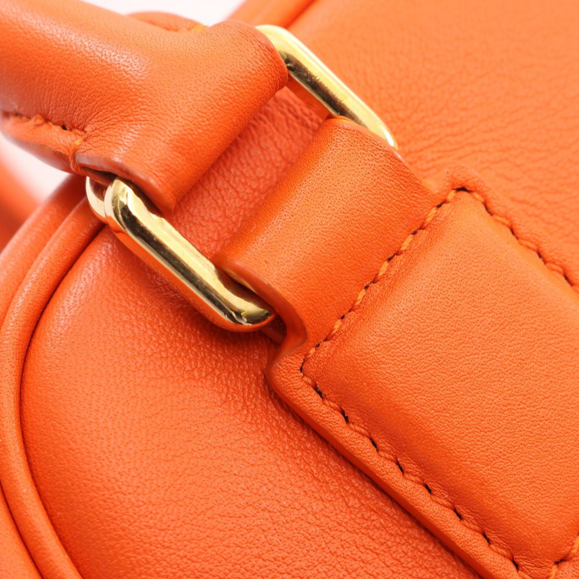 Loewe Orange Leather Handbag (Pre-Owned)