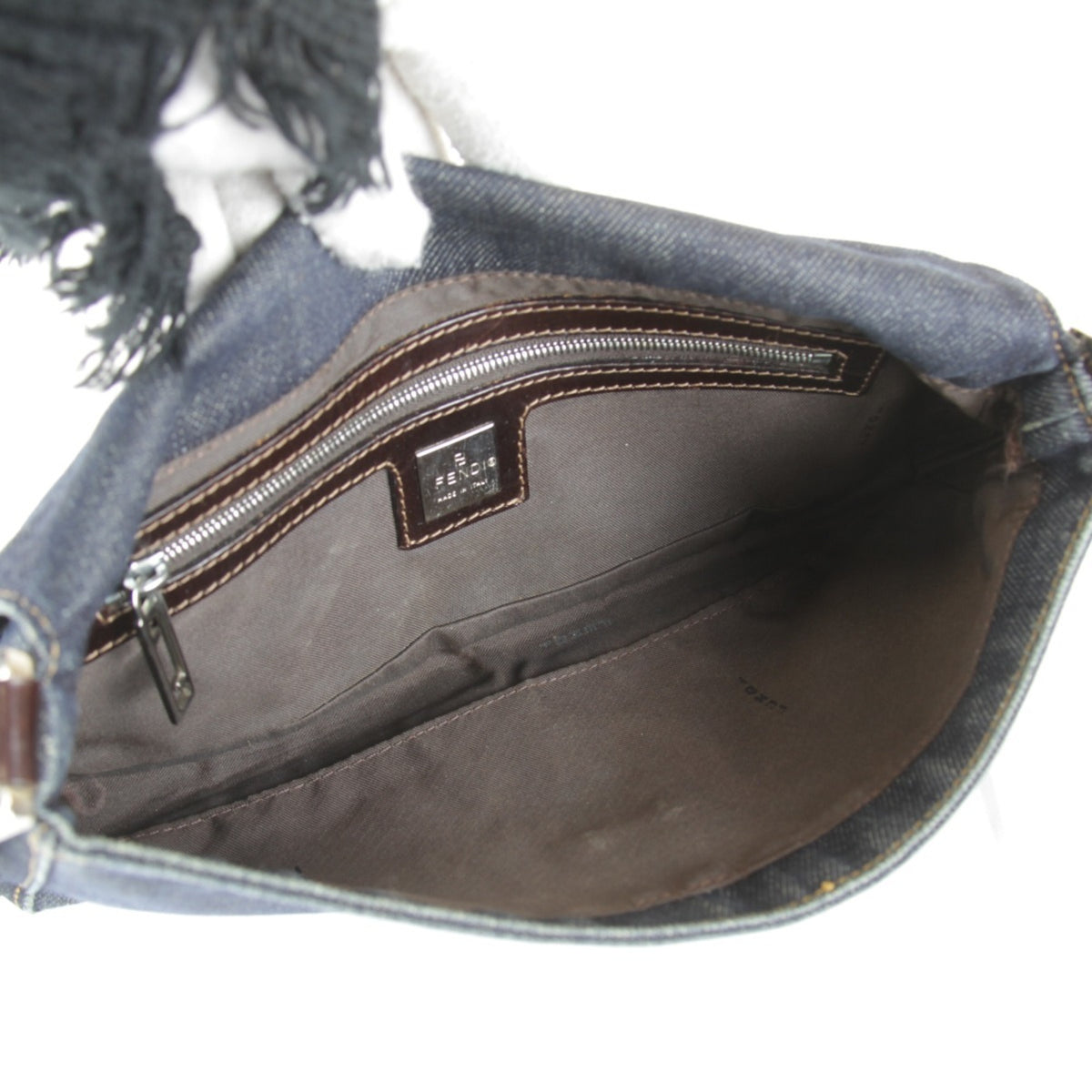 Fendi Navy Denim Shoulder Bag (Pre-Owned)