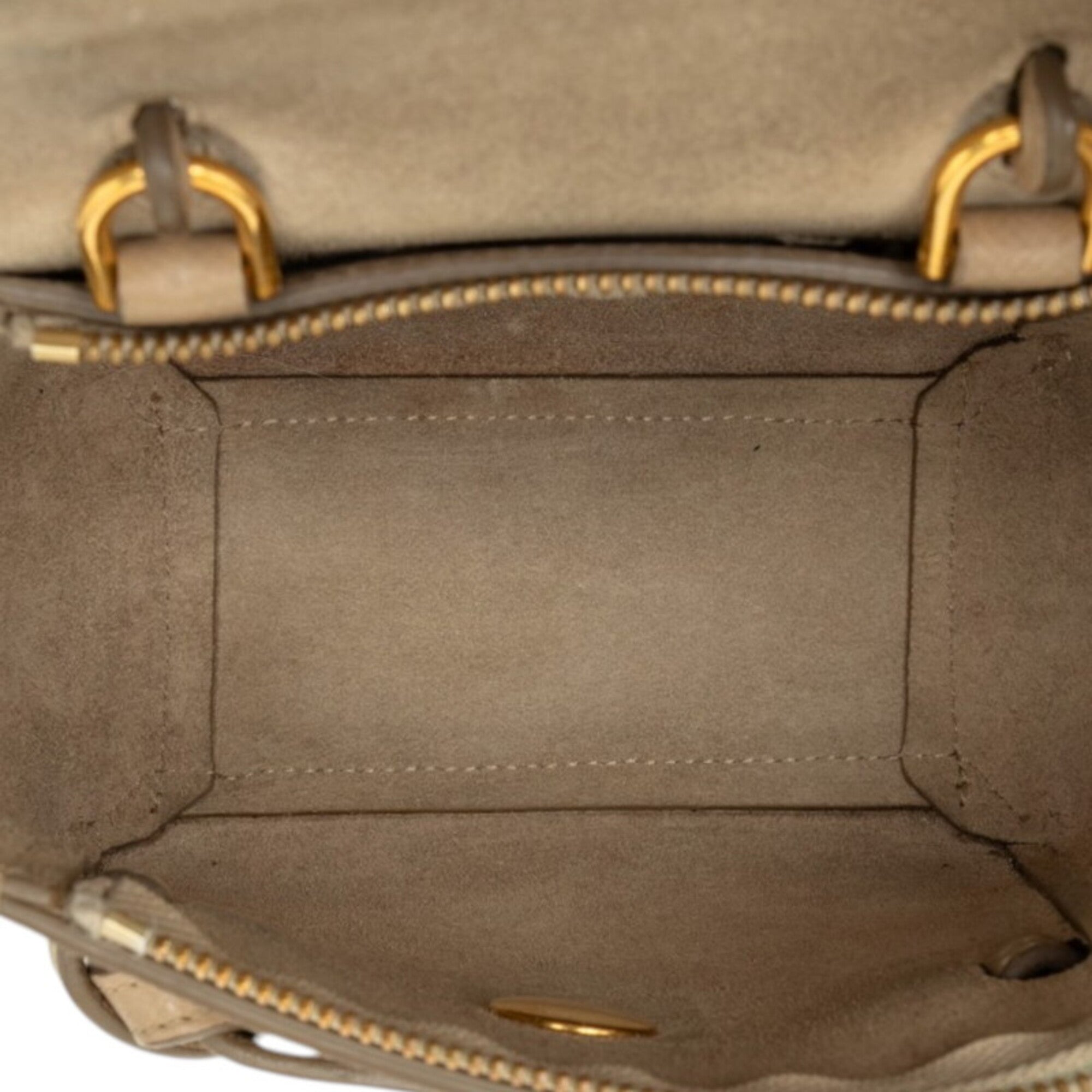 Celine Beige Leather Handbag Shoulder Bag (Pre-Owned)