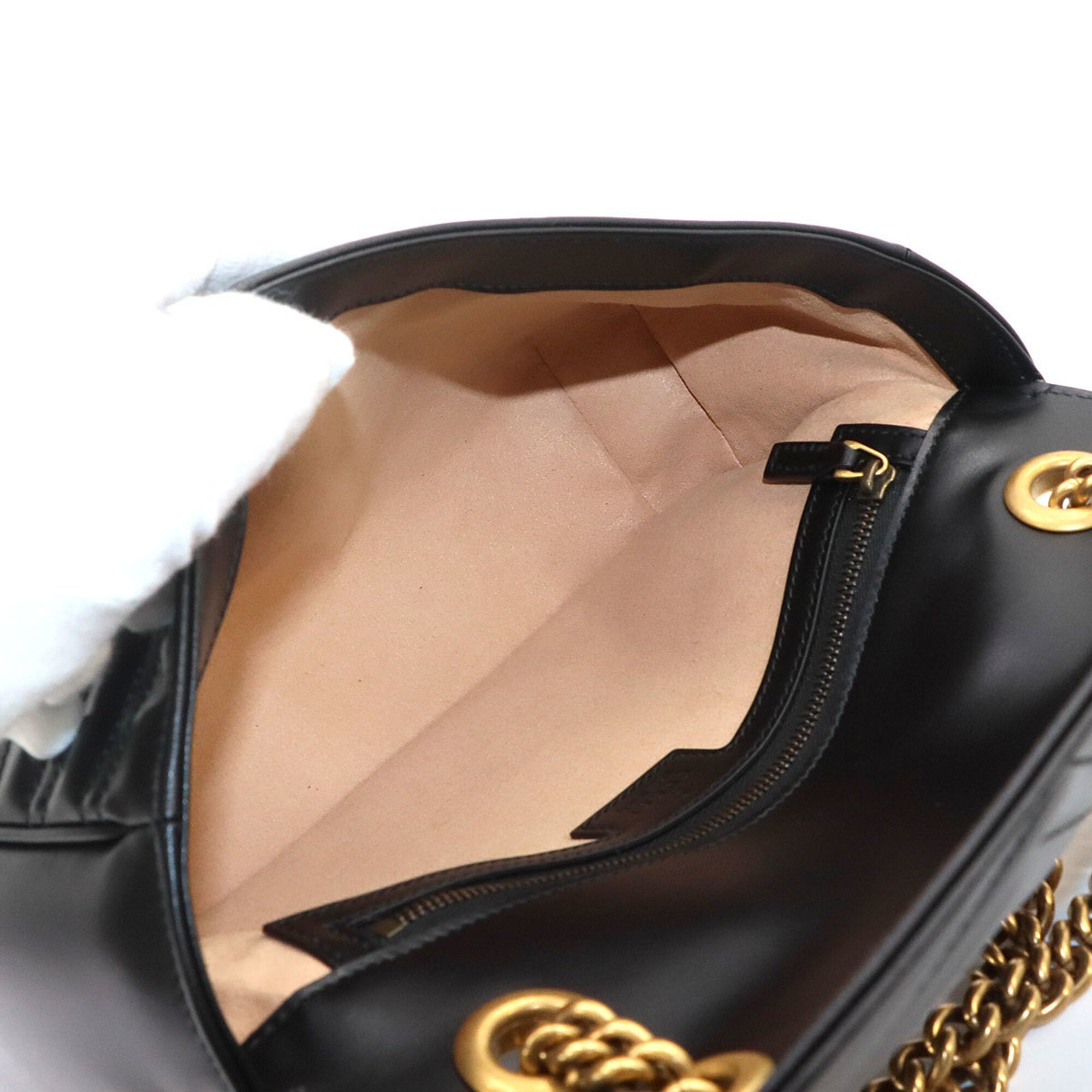 Gucci Black Leather Handbag Shoulder Bag (Pre-Owned)