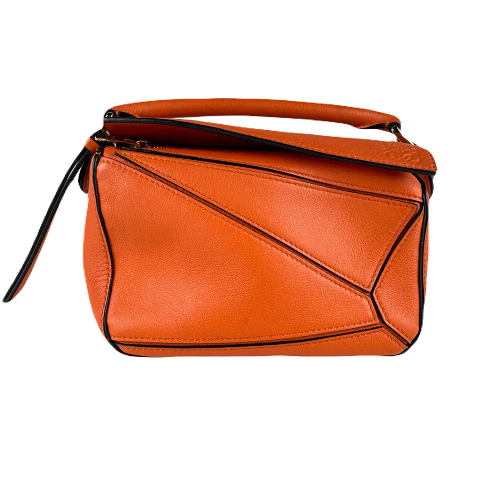 Loewe Orange Leather Shoulder Bag (Pre-Owned)