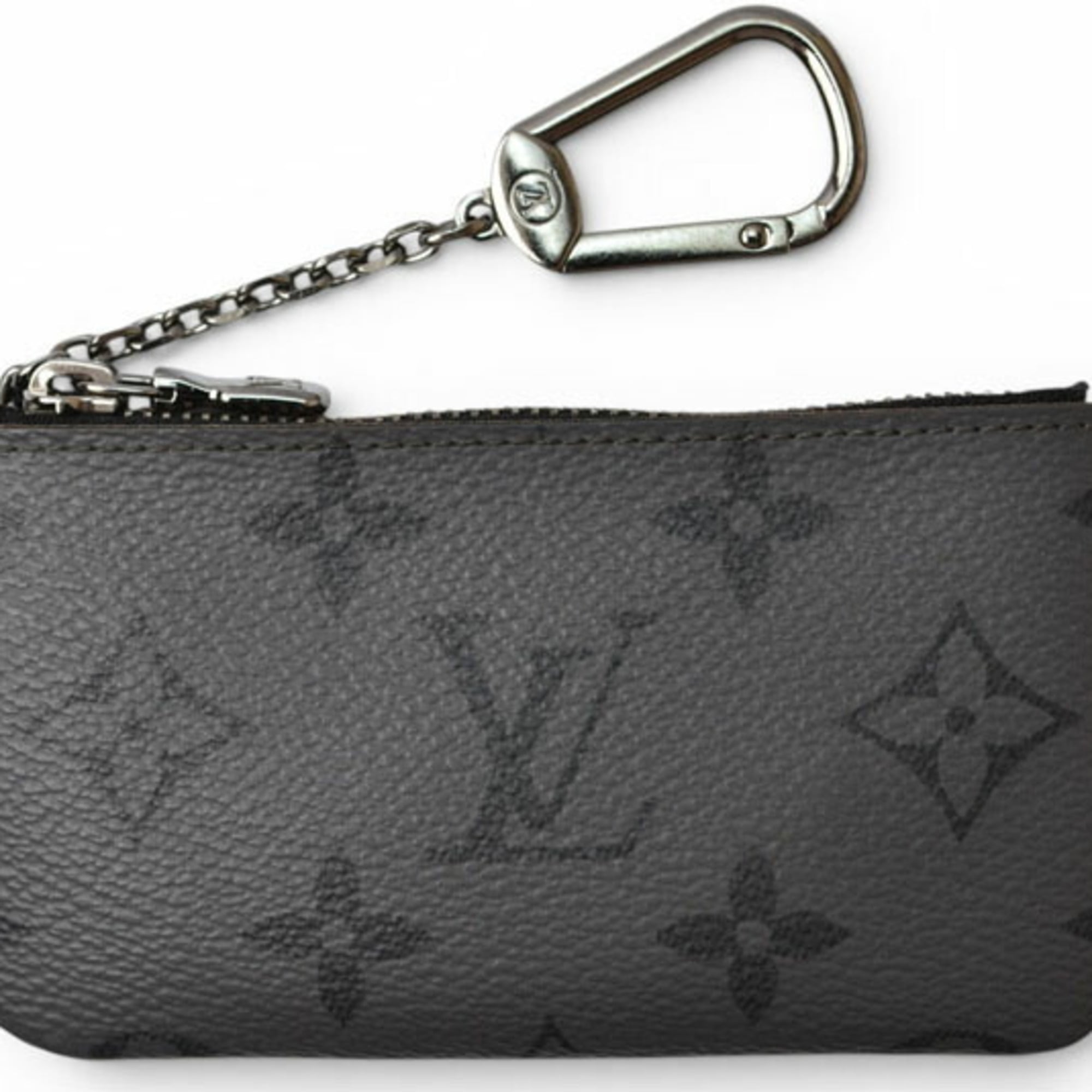 Louis Vuitton Monogram Eclipse Black Gray Monogram Eclipse Coin Purse/Coin Case (Pre-Owned)