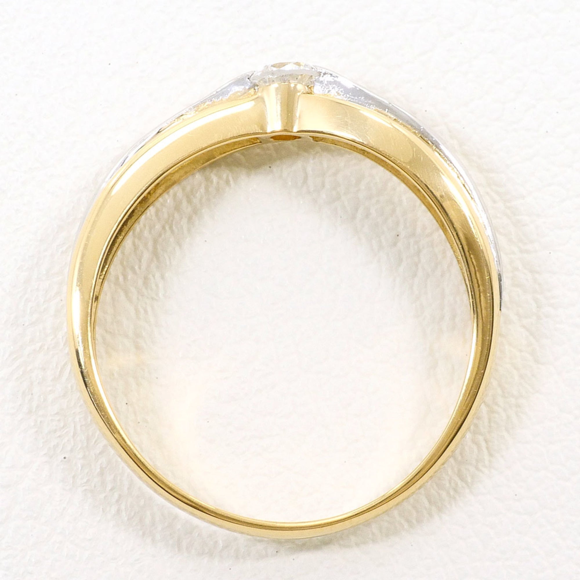 Unbranded Platinum Yellow Gold Yellow Gold (18K) Platinum 900 Band Ring (Pre-Owned)