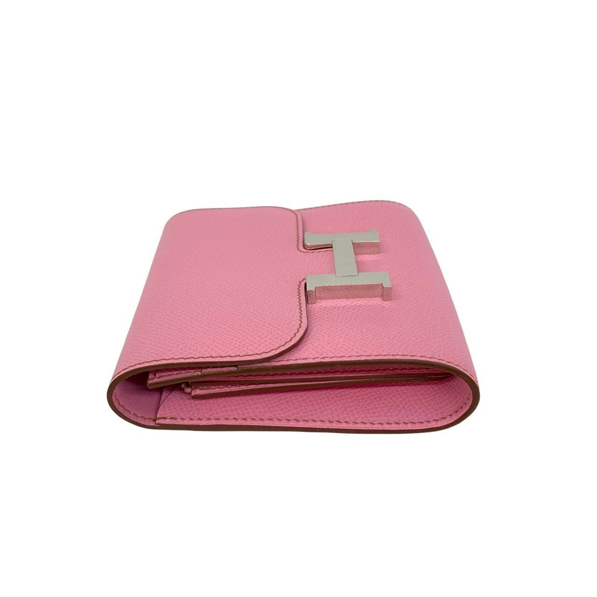 Hermes Pink Epsom Leather Wallet (Bi-Fold) (Pre-Owned)
