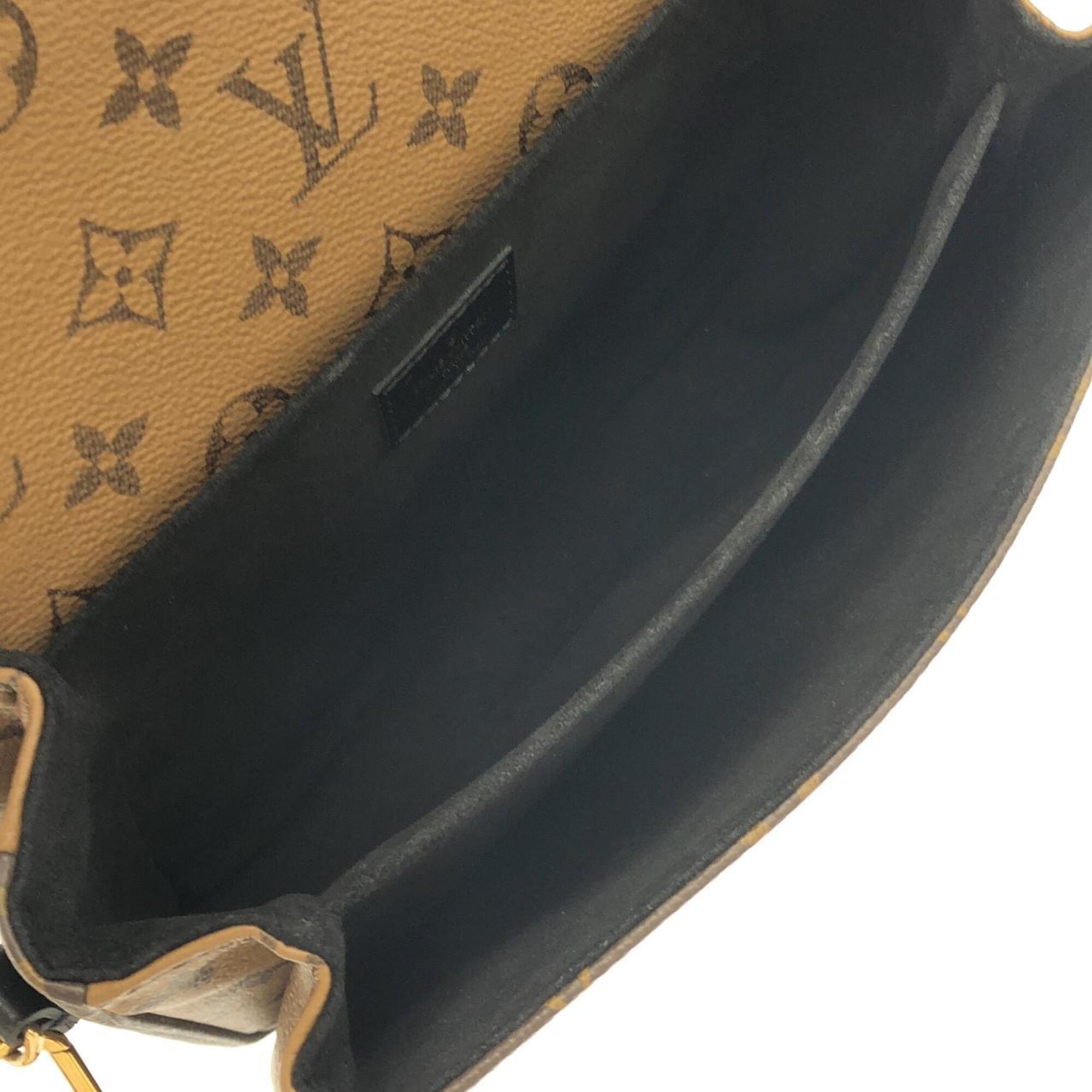 Louis Vuitton Marron Coated Canvas Handbag Pochette (Pre-Owned)