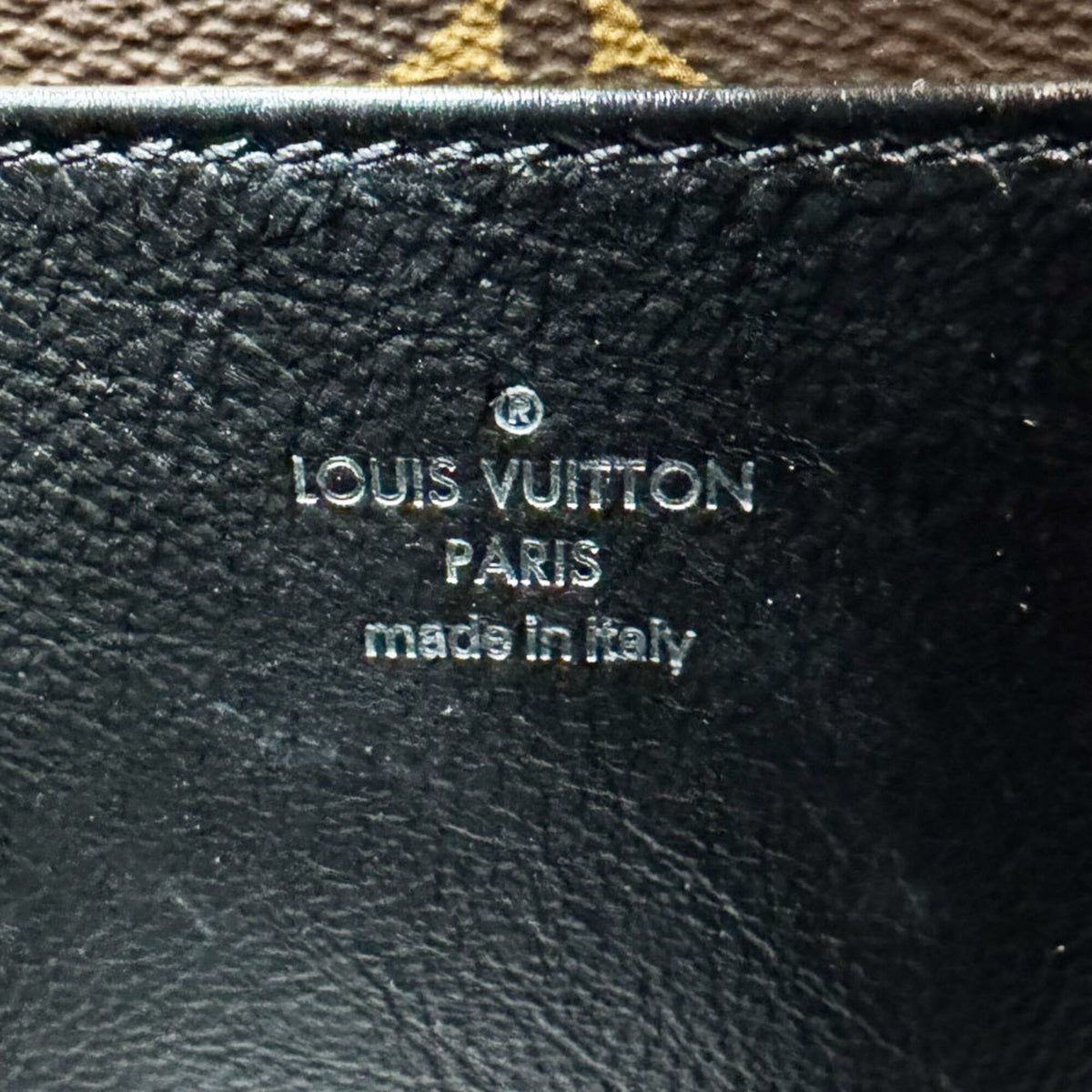Louis Vuitton Brown Green Monogram Monogram Leather Suede Handbag Shoulder Bag (Pre-Owned)