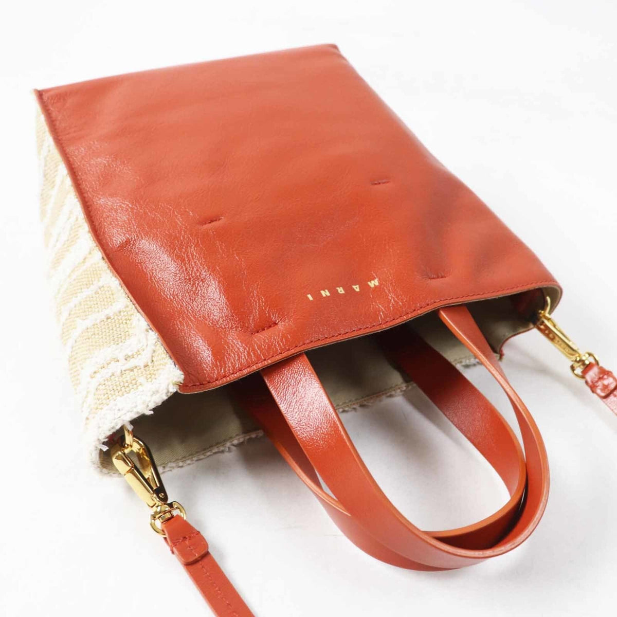 Marni Multi-Color Canvas Leather Shoulder Bag (Pre-Owned)