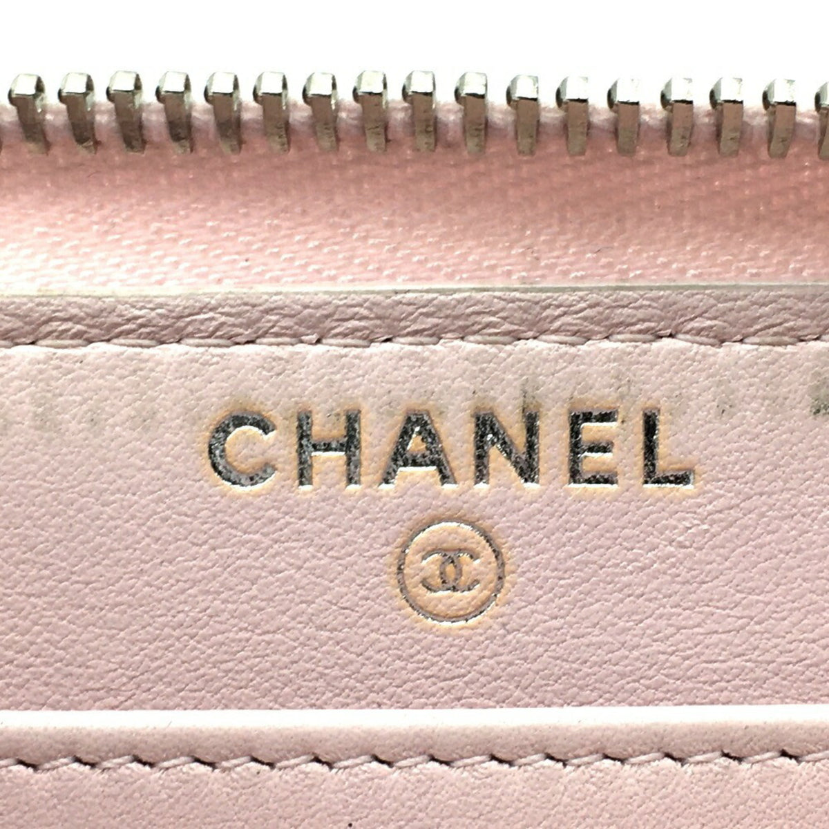 Chanel Deauville Pink Tweed Leather Long Wallet (Bi-Fold) (Pre-Owned)