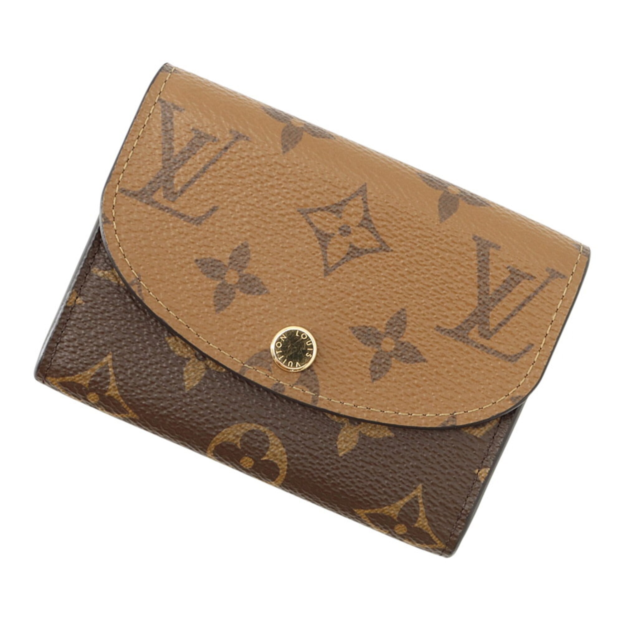 Louis Vuitton Monogram Reverse Black Noir Monogram Reverse Monogram Coin Purse/Coin Case (Pre-Owned)