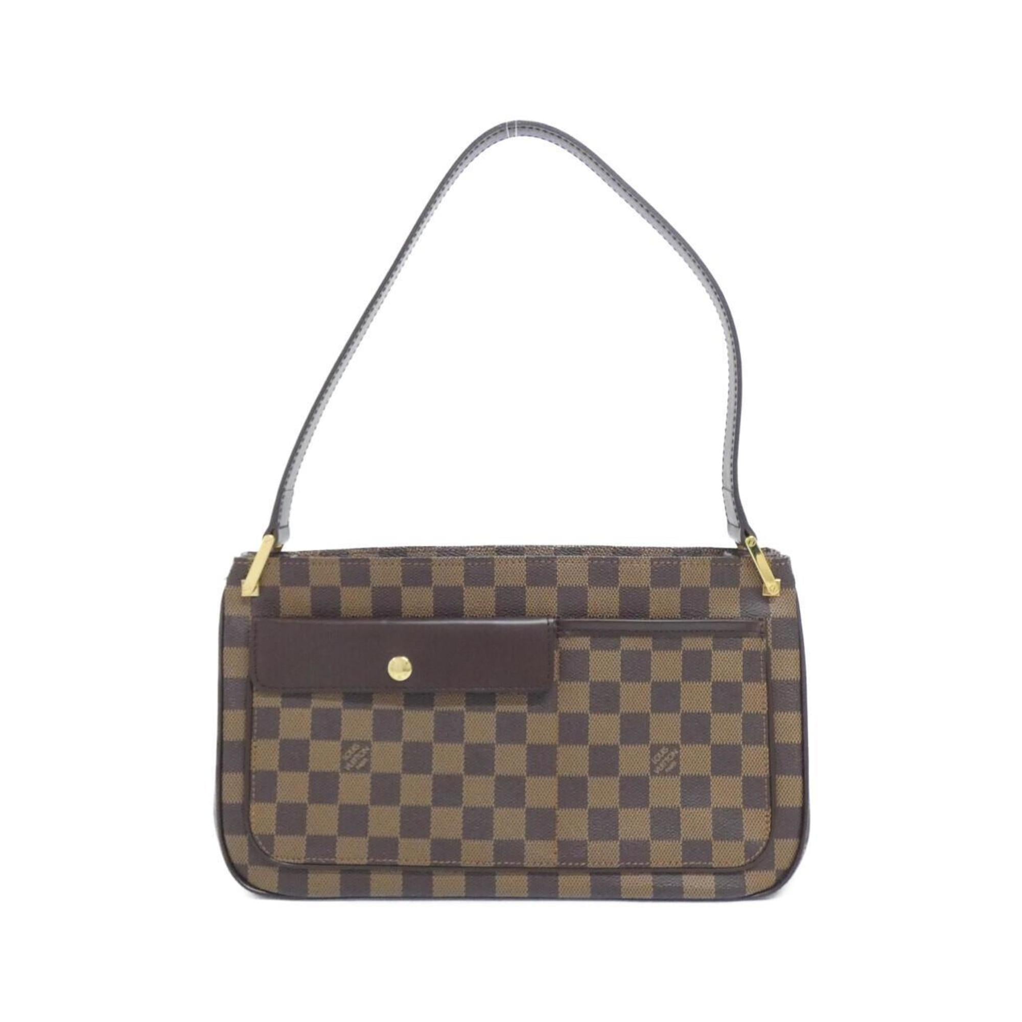 Louis Vuitton Brown Coated Canvas Shoulder Bag (Pre-Owned)