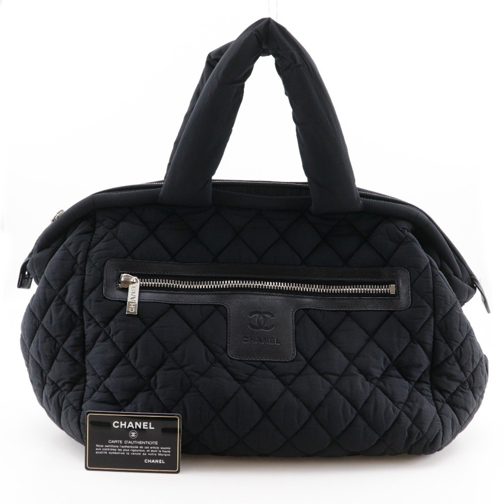 Chanel Black Nylon Boston Bag (Pre-Owned)