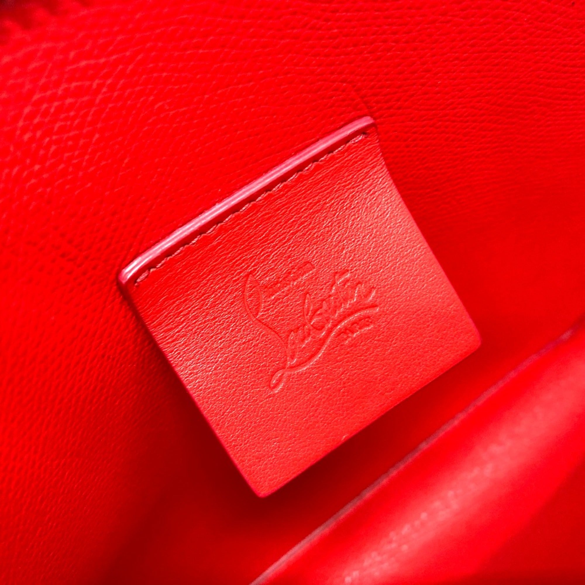 Christian Louboutin Black Leather Clutch Bag (Pre-Owned)