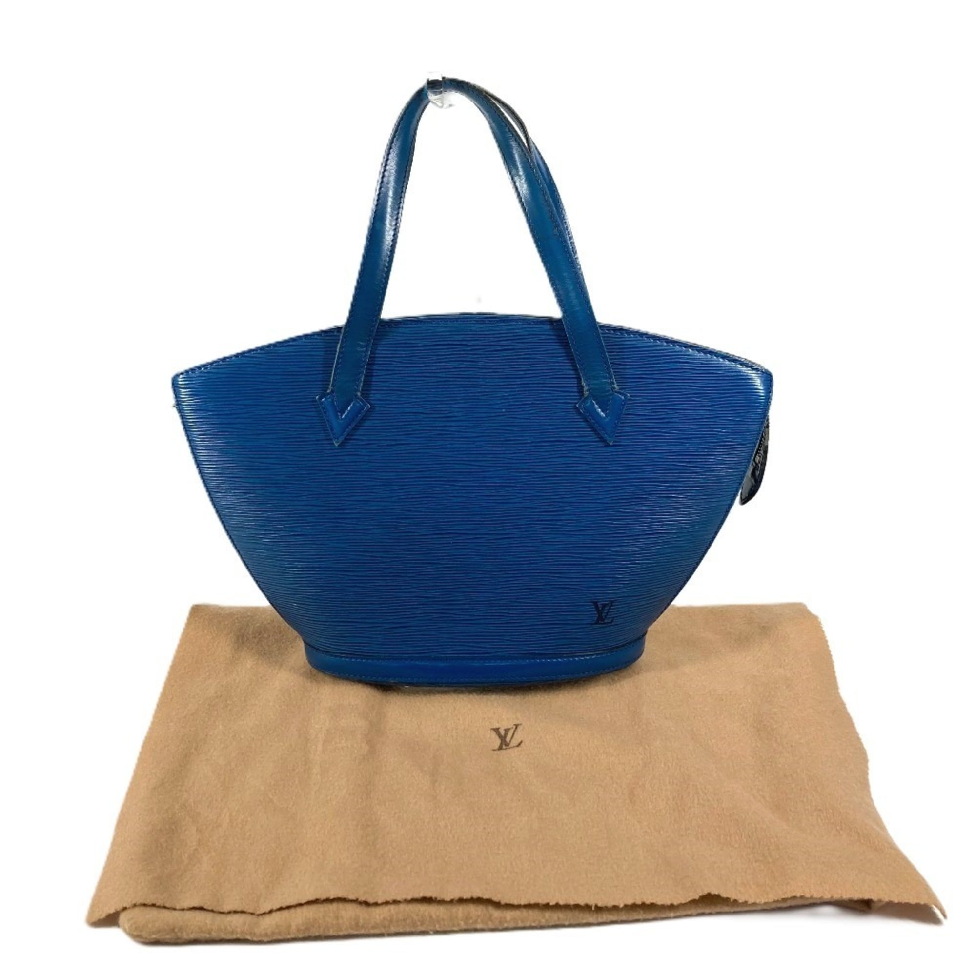 Louis Vuitton Blue Toledo Blue Epi Leather Shoulder Bag Tote Bag (Pre-Owned)