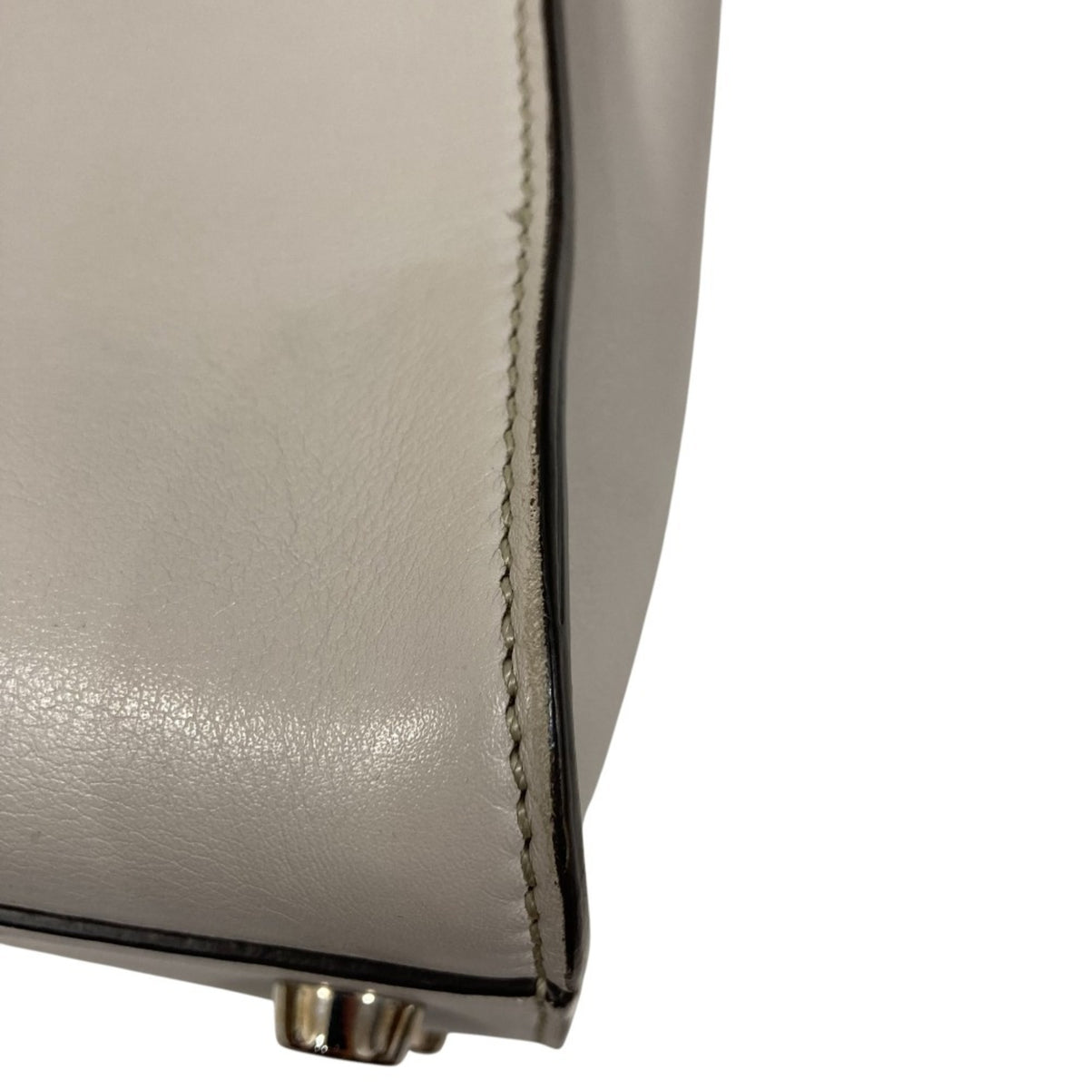 Fendi Peekaboo Gray Handbag Shoulder Bag (Pre-Owned)