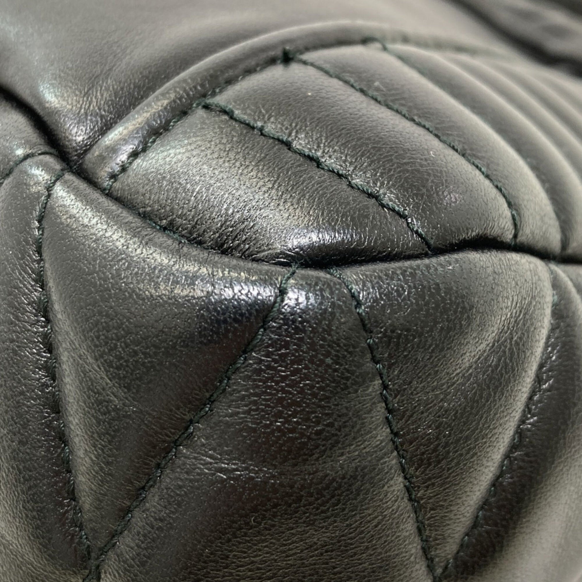 Miu Miu Black Leather Shoulder Bag (Pre-Owned)
