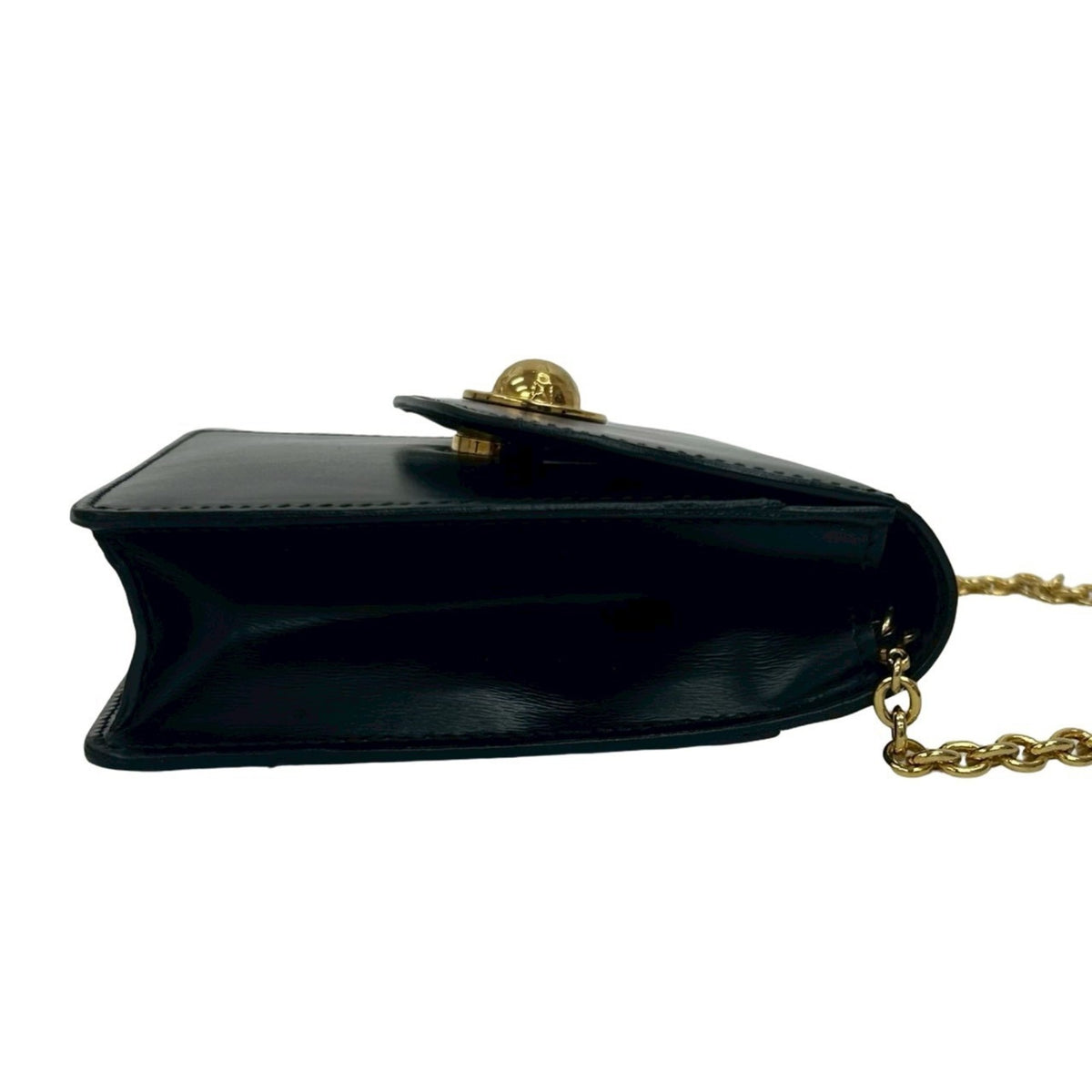 Celine Black Leather Pochette Shoulder Bag (Pre-Owned)