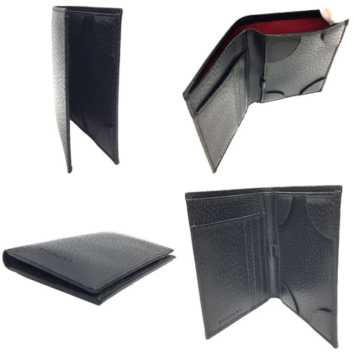 Bvlgari Black Leather Wallet (Bi-Fold) (Pre-Owned)