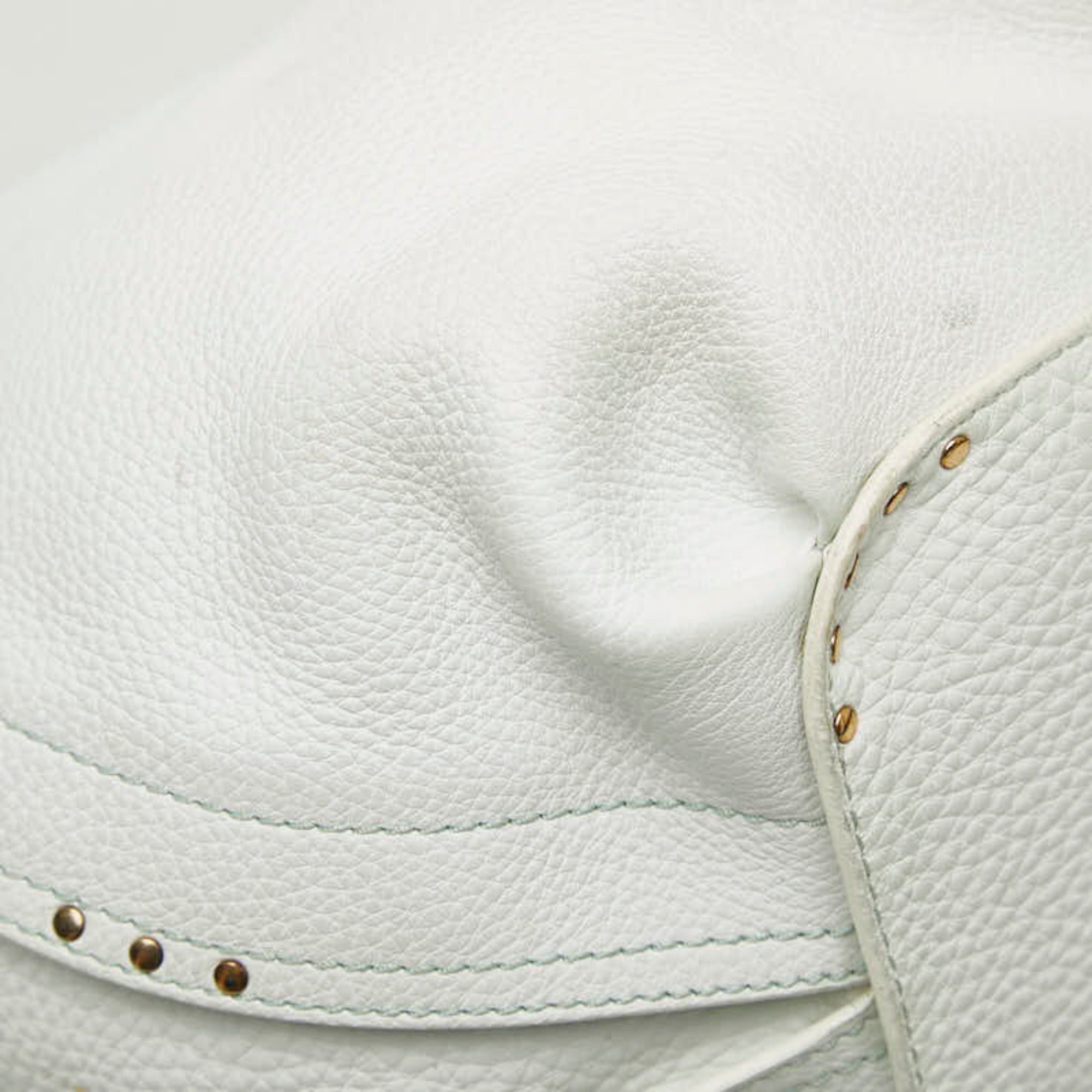 Celine White Leather Tote Bag (Pre-Owned)