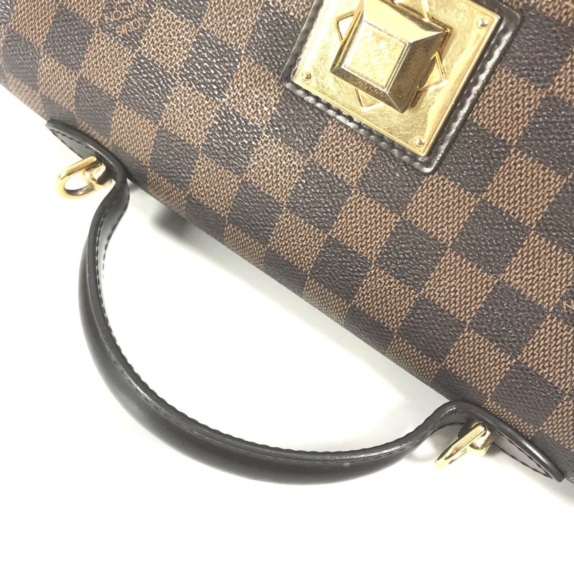 Louis Vuitton Brown Damier Canvas Ebene Damier Canvas Handbag Shoulder Bag (Pre-Owned)