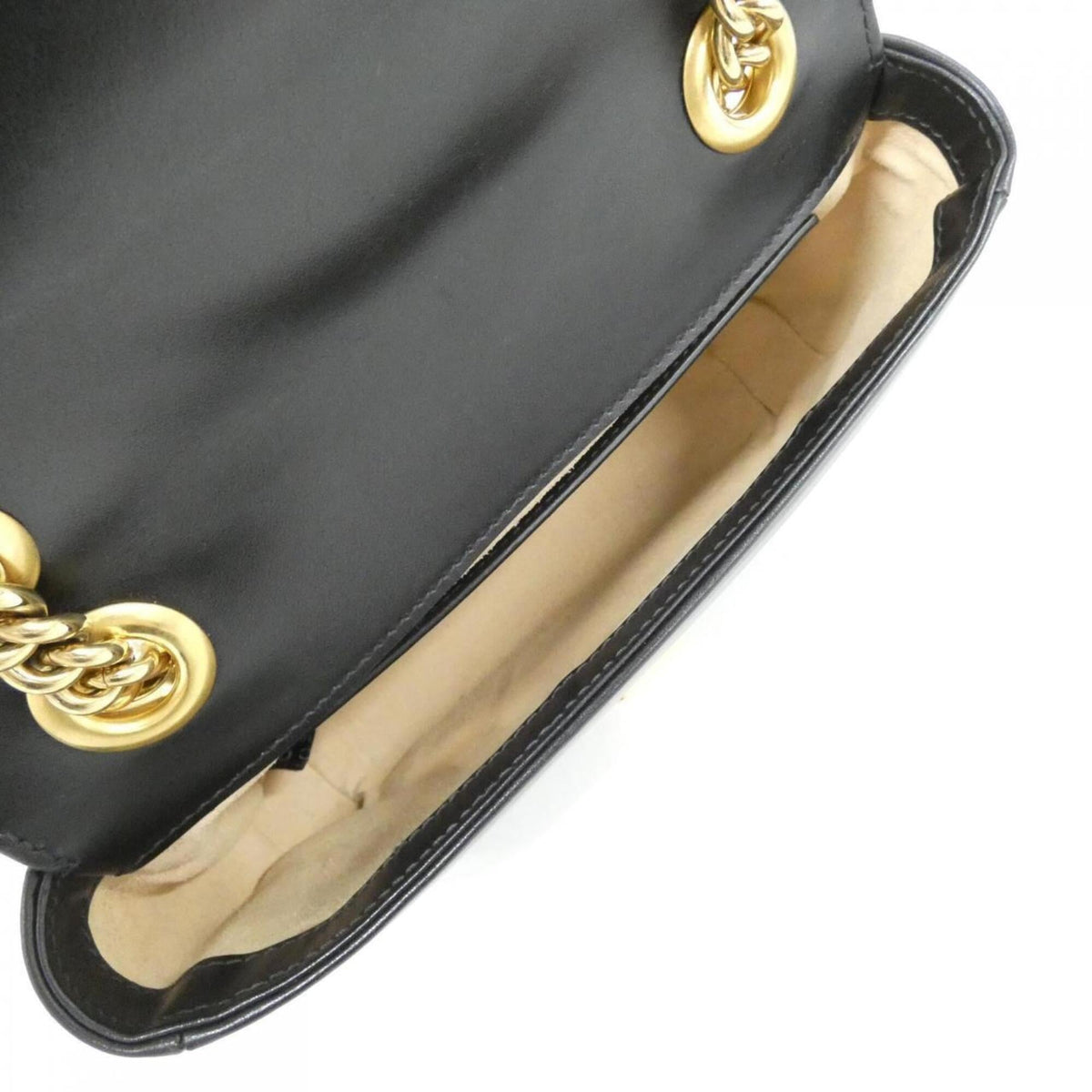 Gucci Black Quilting Leather Shoulder Bag (Pre-Owned)