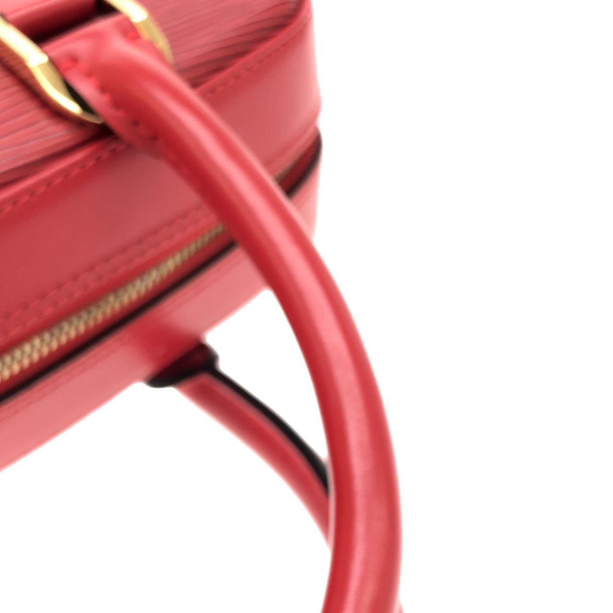 Louis Vuitton Red Color Leather Handbag (Pre-Owned)