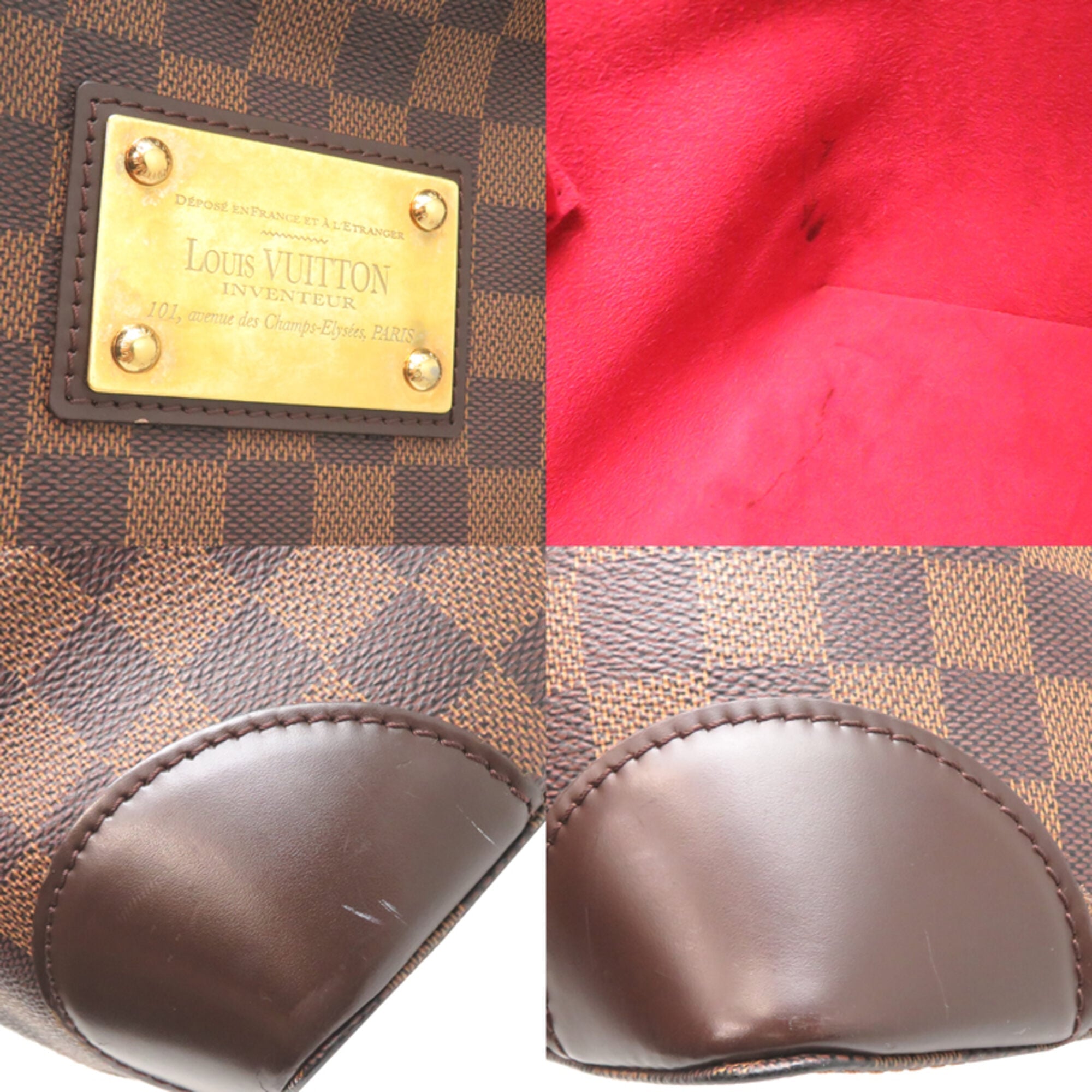 Louis Vuitton Brown Damier Canvas Tote Bag (Pre-Owned)