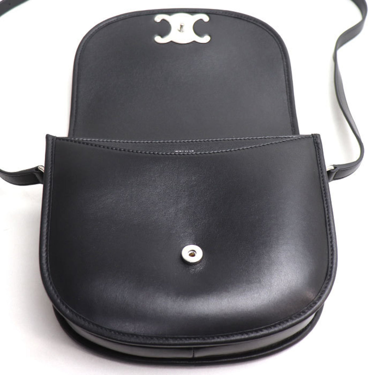 Celine Black Leather Shoulder Bag (Pre-Owned)