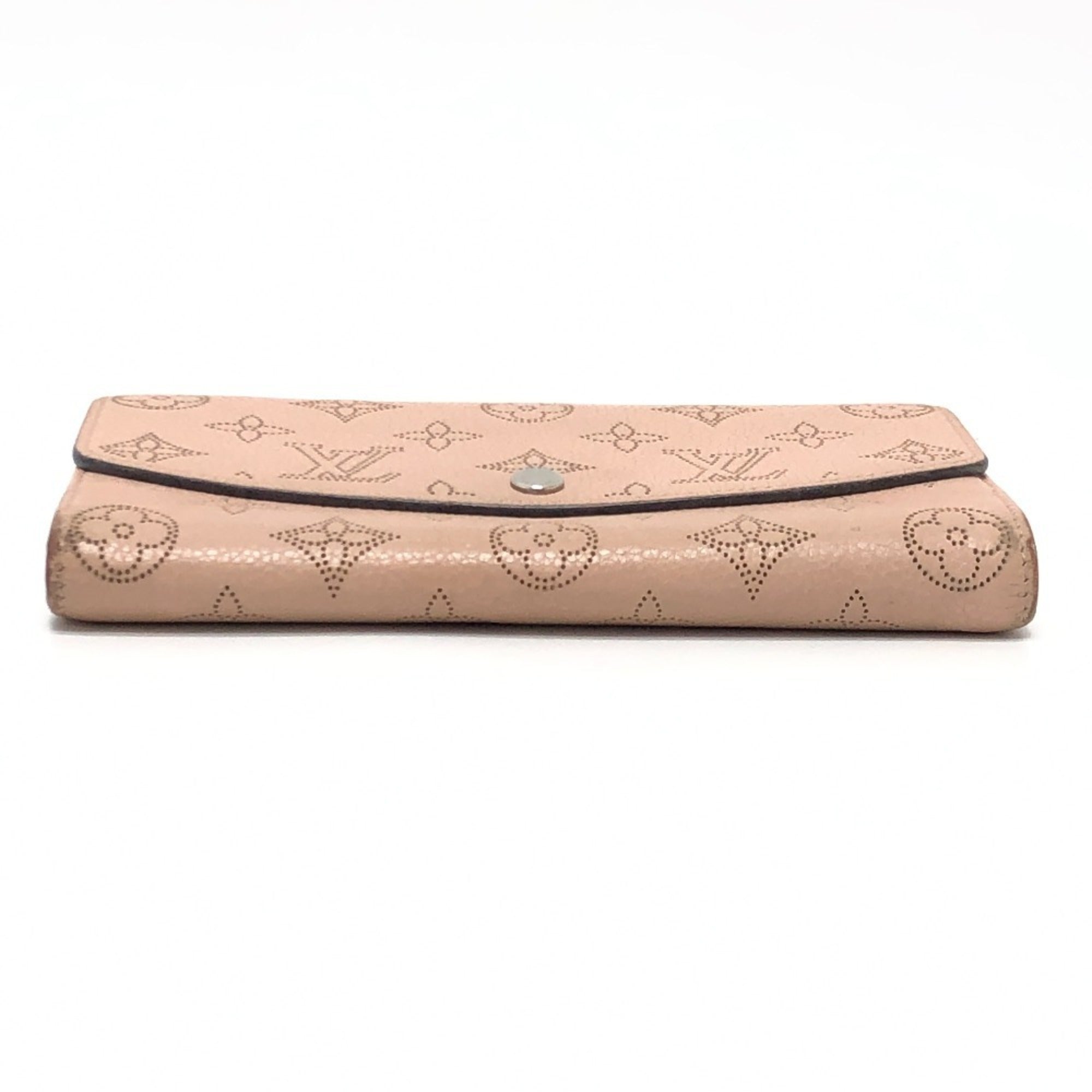 Louis Vuitton Magnolia Pink Mahina Leather Long Wallet (Bi-Fold) (Pre-Owned)
